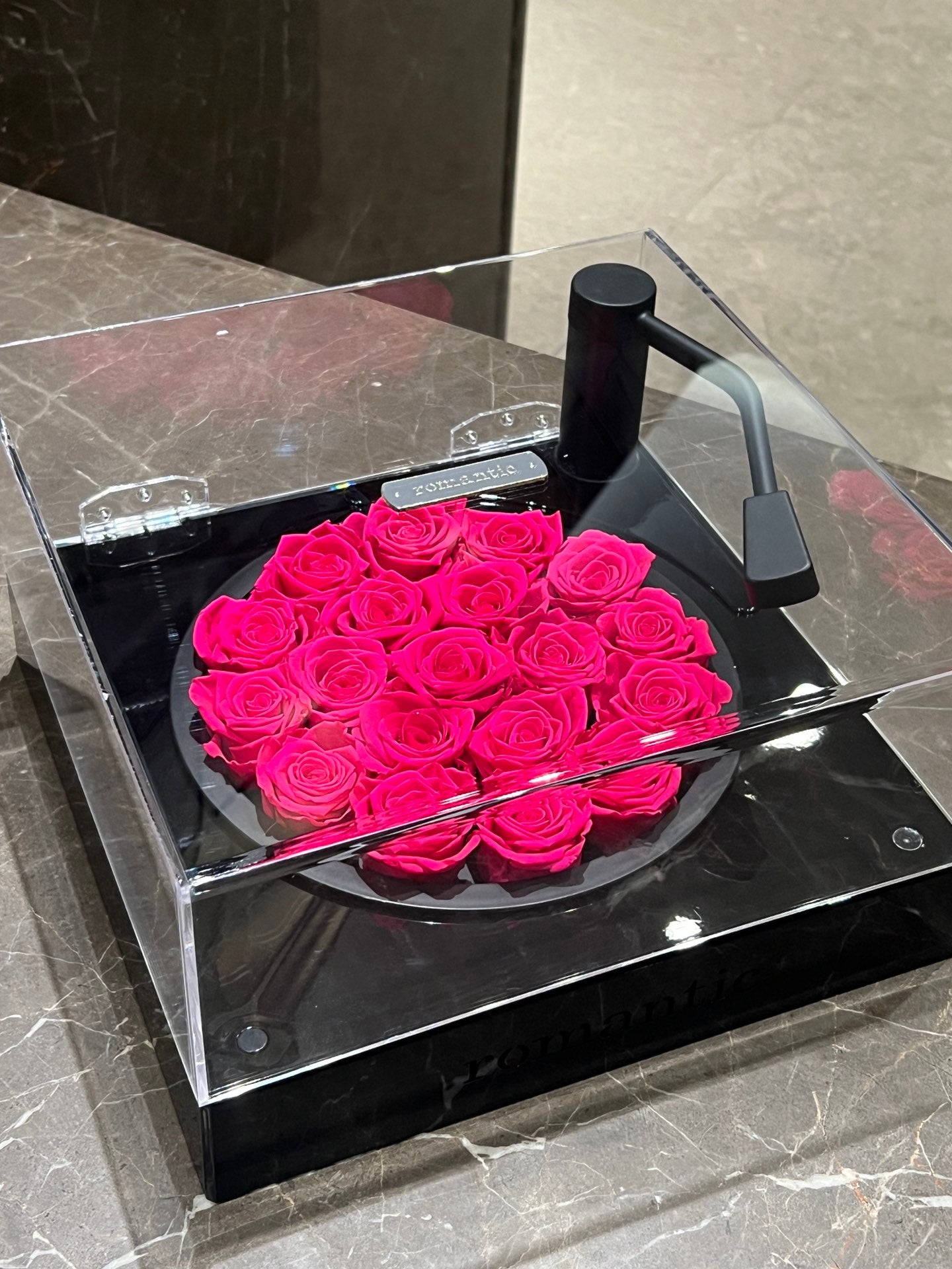 Bluetooth Speaker and Preserved Rose Heart - Unique Valentine's Day Gift for Her, Wedding Anniversary Gift for Lover or Girlfriend