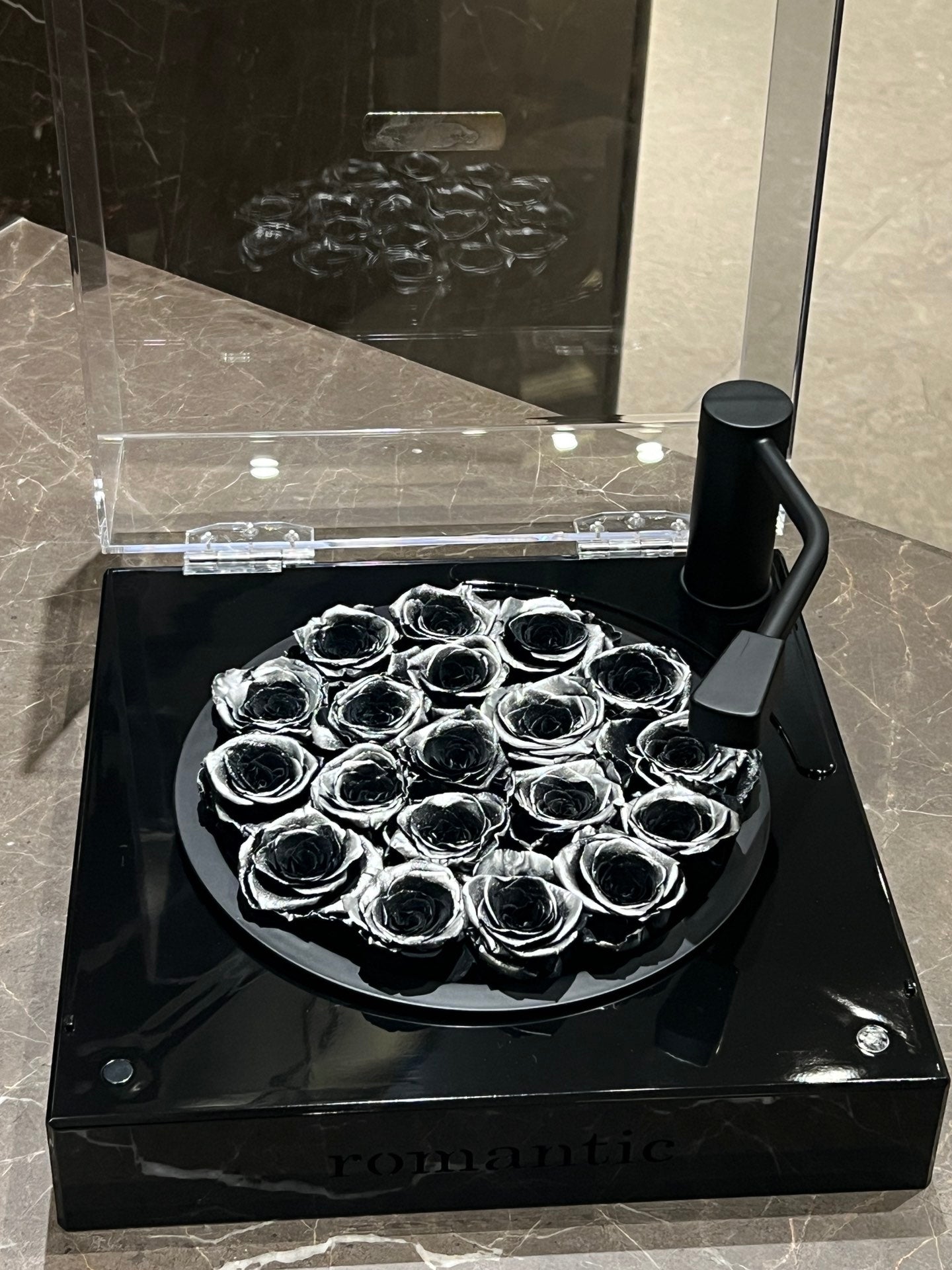 Eternal Love Rose Bluetooth Speaker Box - Never Wither Gift for Wedding Anniversary