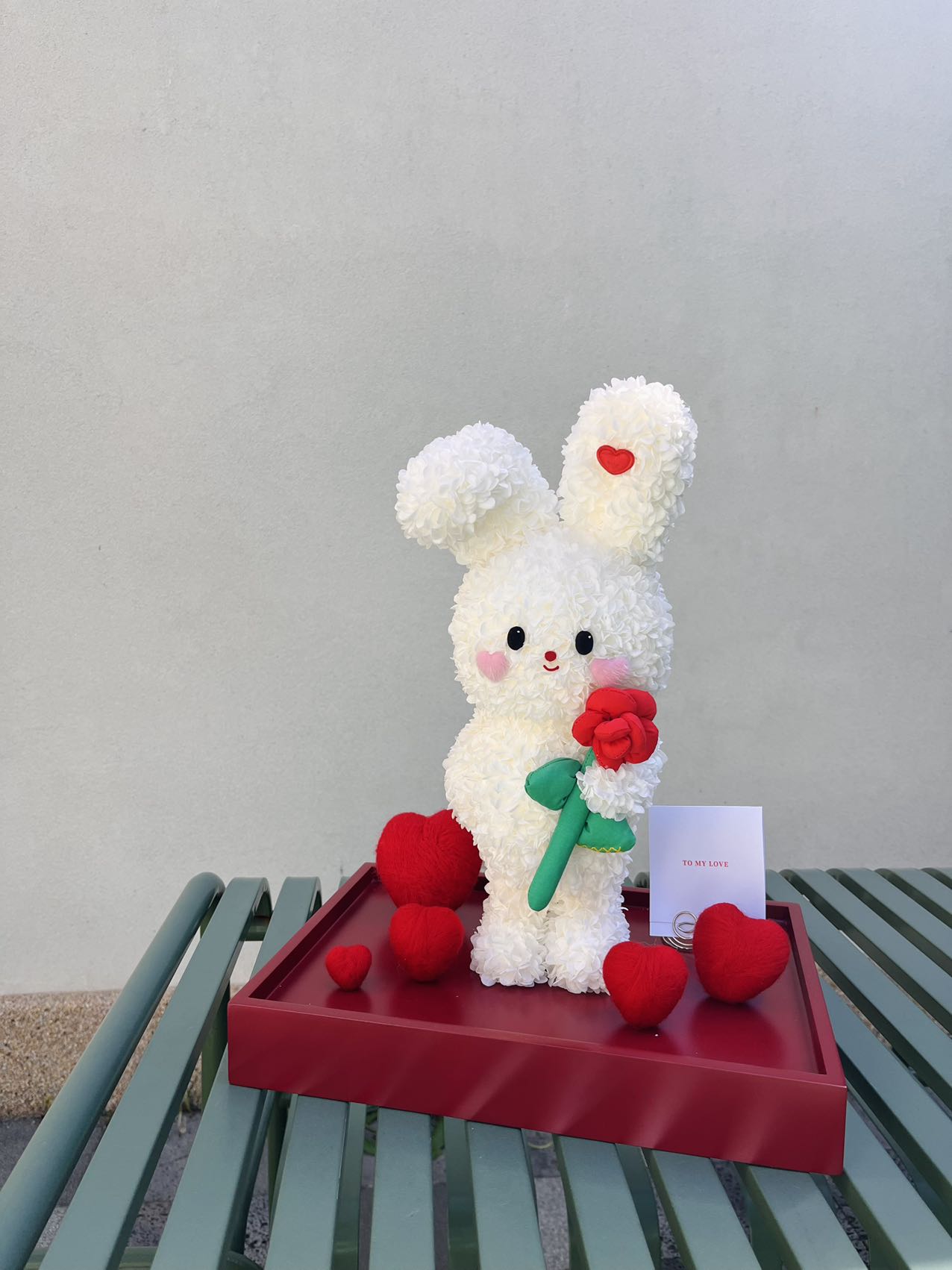 Eternal haul cute rabbit doll flower doll real flower luxury birthday gift proposal anniversary gift for children gift