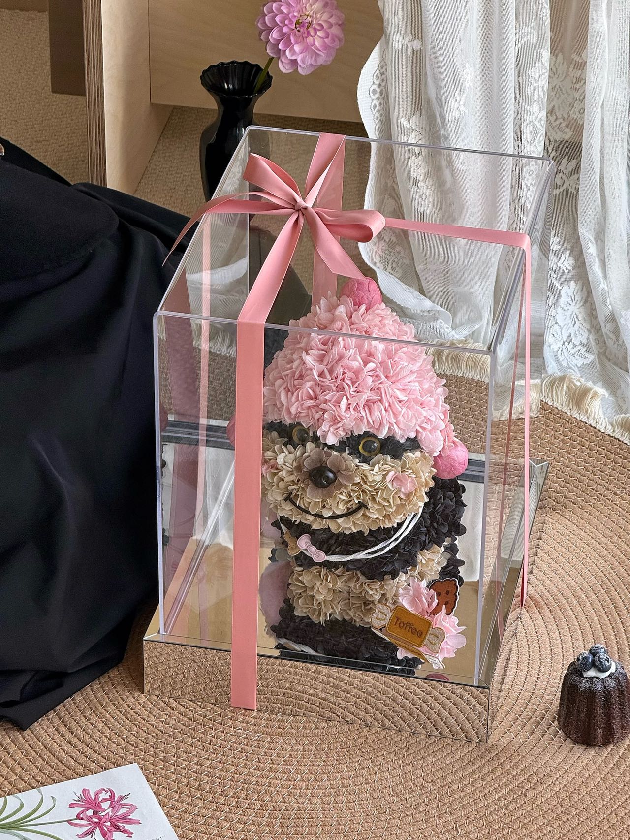Bee Dog Doll Preserved Rose Gift Box Real Flower Preserved Flower Luxury Birthday Gift Proposal Anniversary Gift Give Children Gift