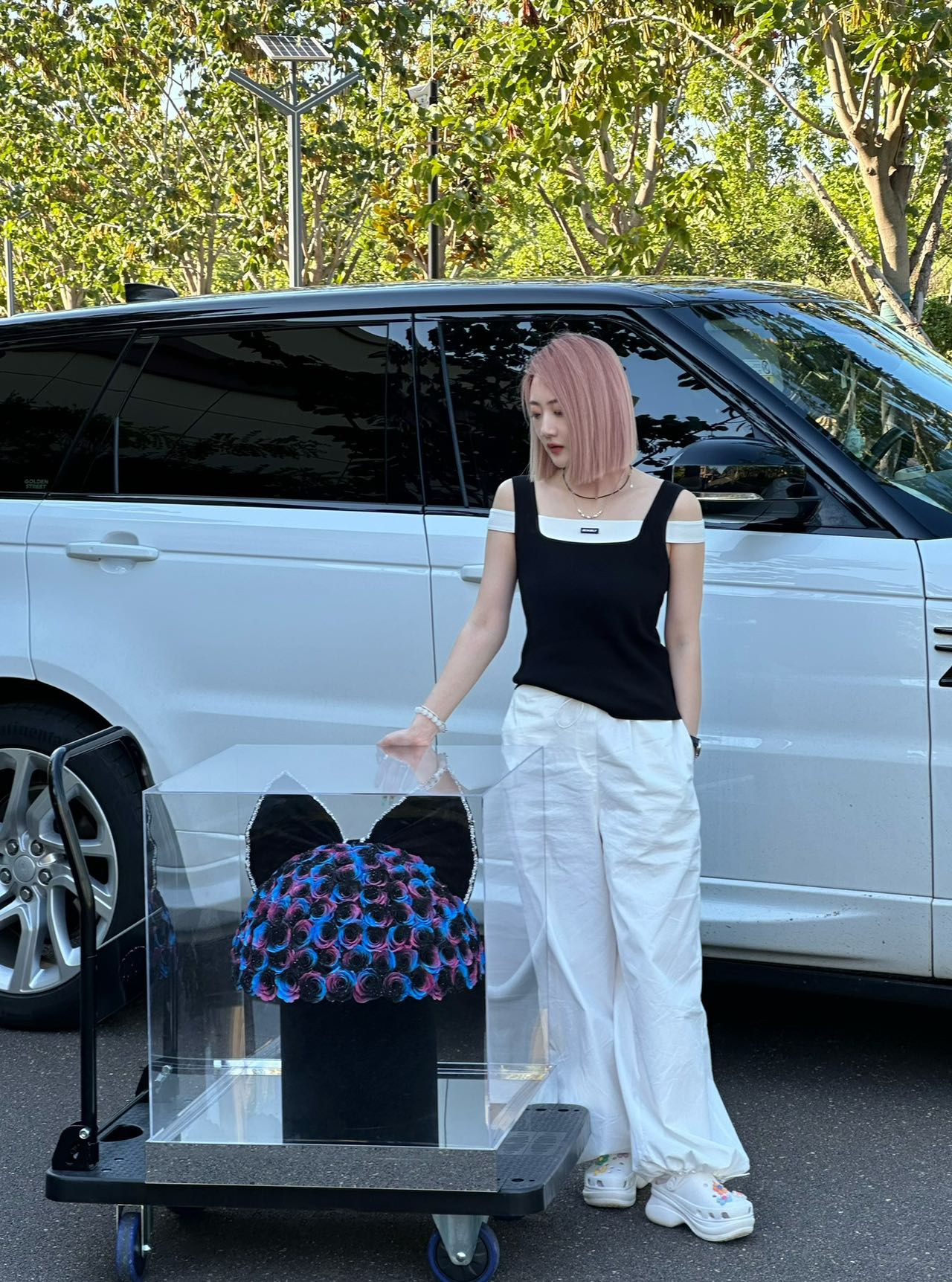 Premium Preserved Rose Hug Bucket - Eternal Blooms, Forever Love Token, Suitable for Valentine's Day & Wedding Anniversary