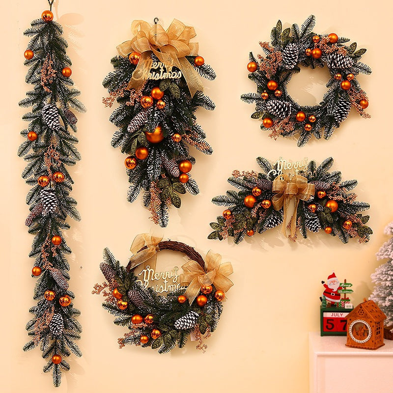 Holiday gifts, Christmas decorations, wreaths, rattan door ornaments, scene decorations, Christmas tree ornaments, hanging ornaments