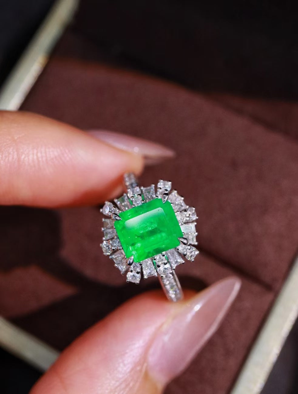 18K Colombian emerald ring💍