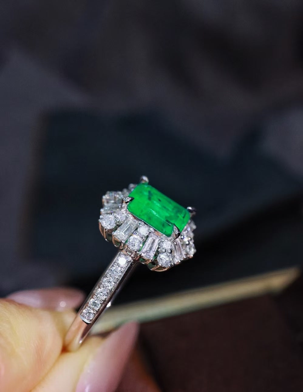 18K Colombian emerald ring💍