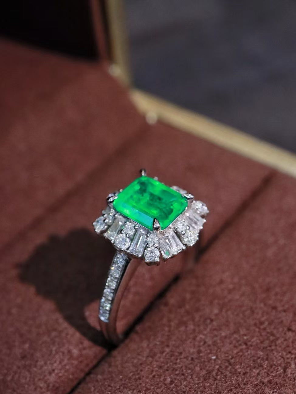 18K Colombian emerald ring💍