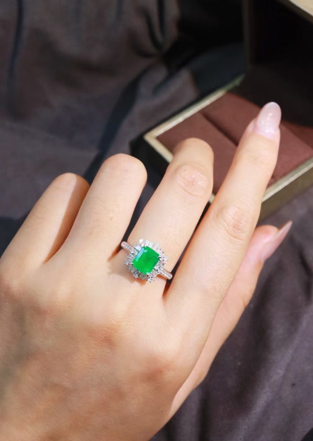 18K Colombian emerald ring💍