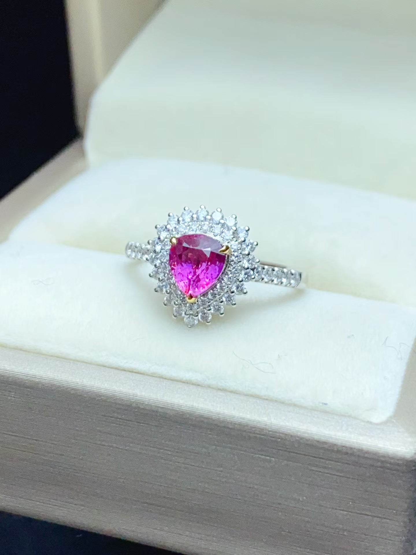 High-quality unheated ruby ring💍