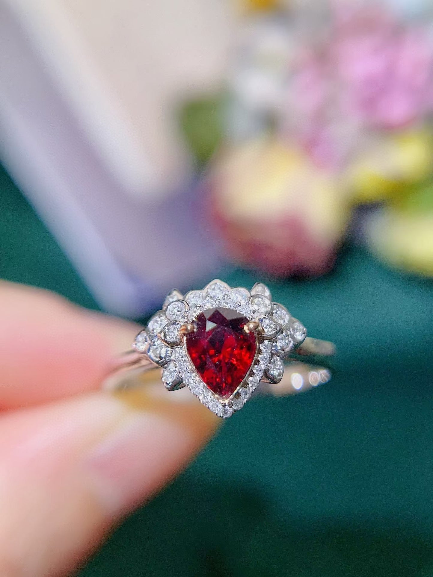 Unheated ruby ring💍Classic and simple style, noble and versatile