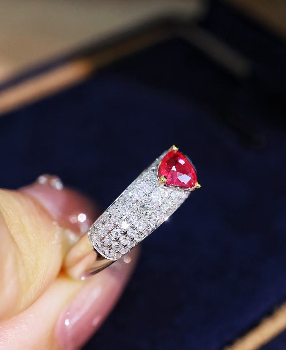 18K Burmese ruby ring💍