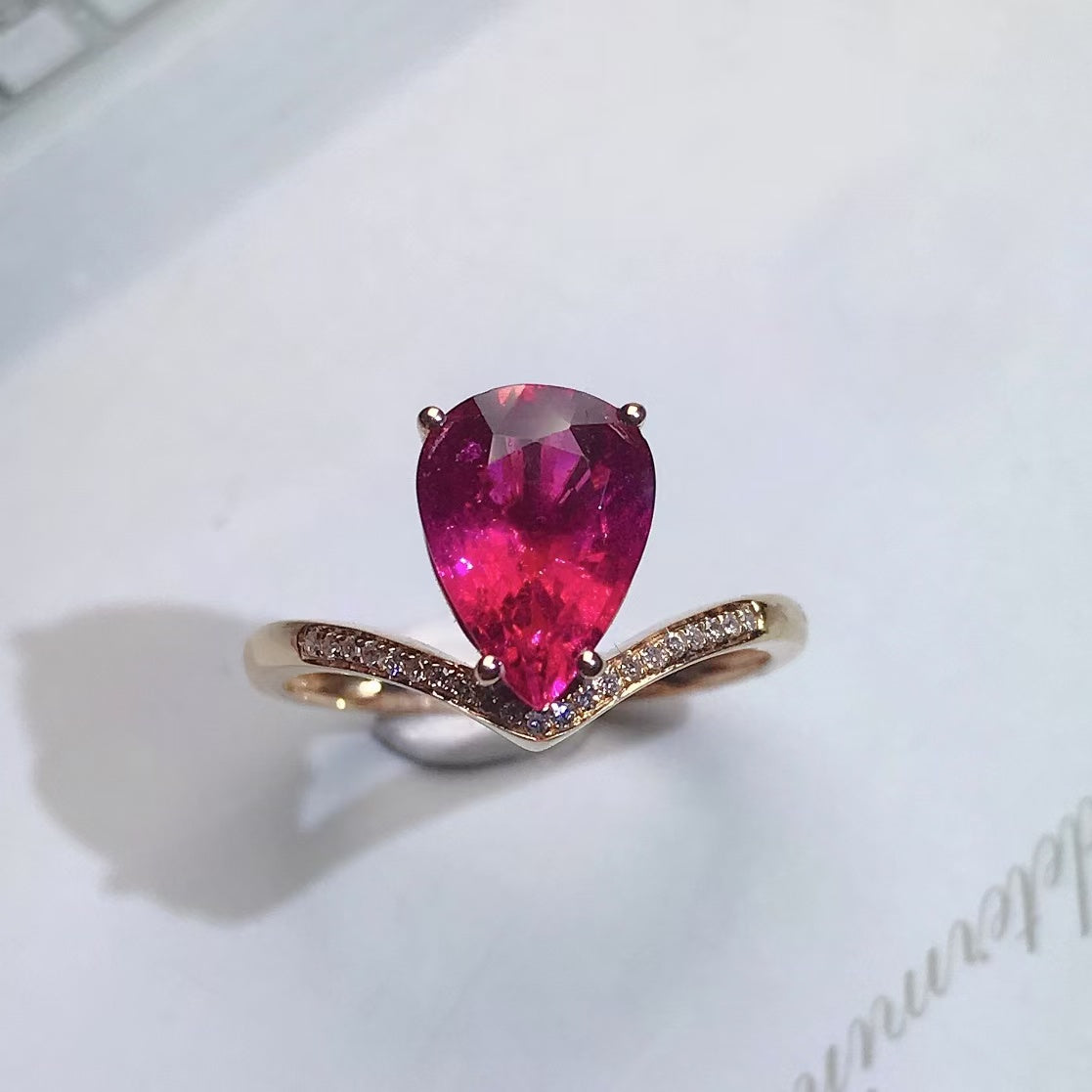 Today's sharing | 18k gold tourmaline ring💍