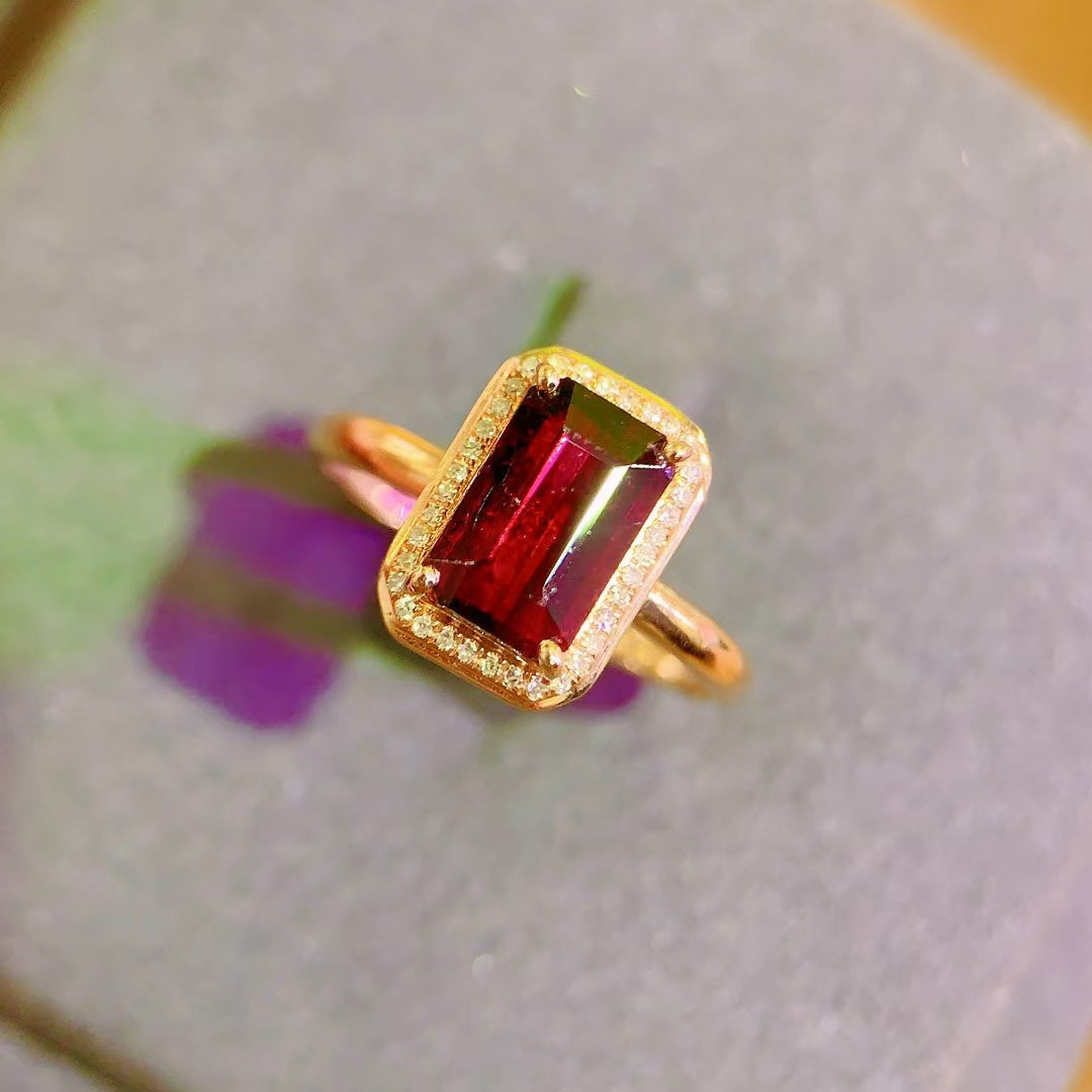 Today's sharing | 18k gold tourmaline ring💍