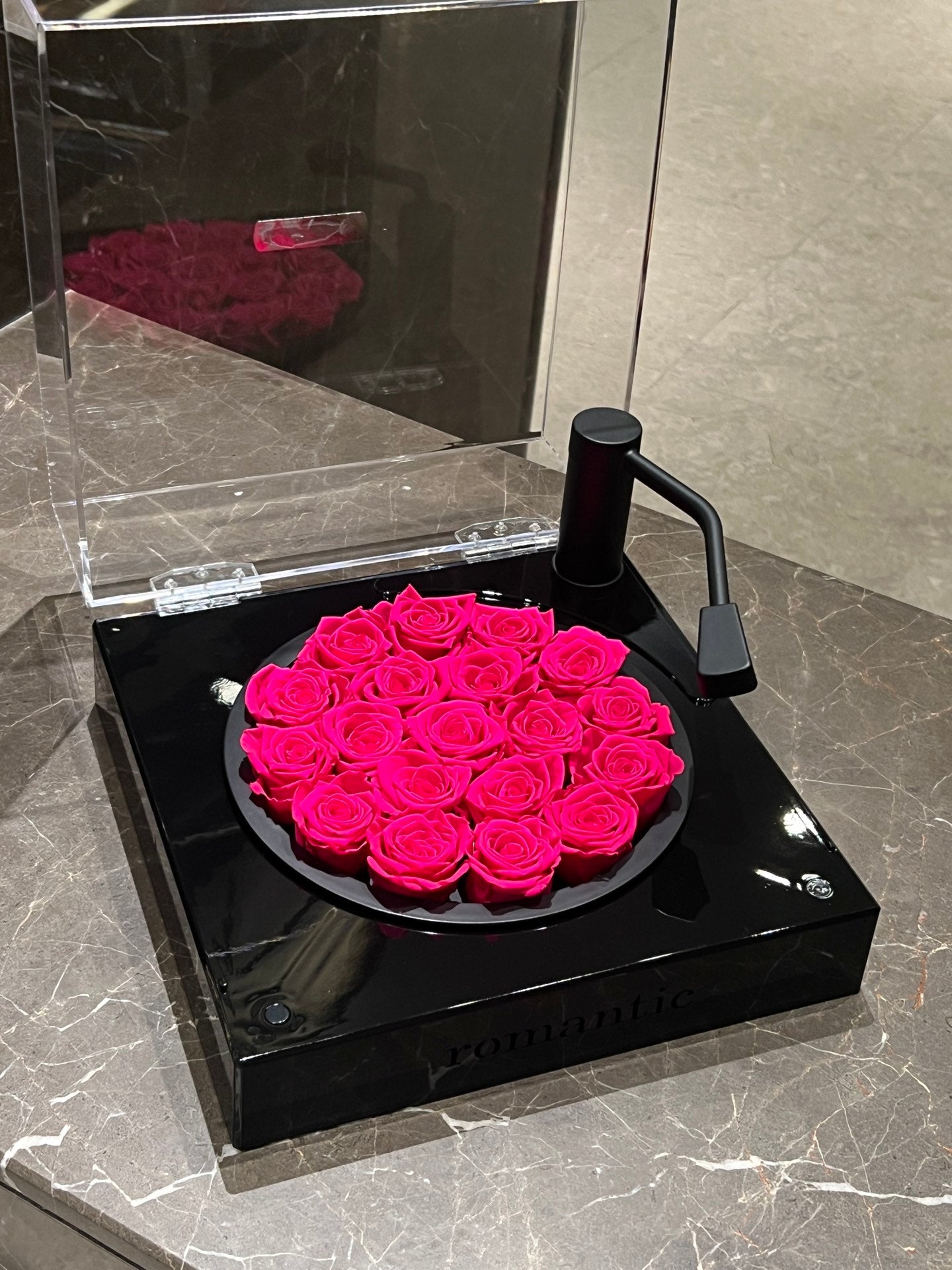 Bluetooth Speaker and Preserved Rose Heart - Unique Valentine's Day Gift for Her, Wedding Anniversary Gift for Lover or Girlfriend