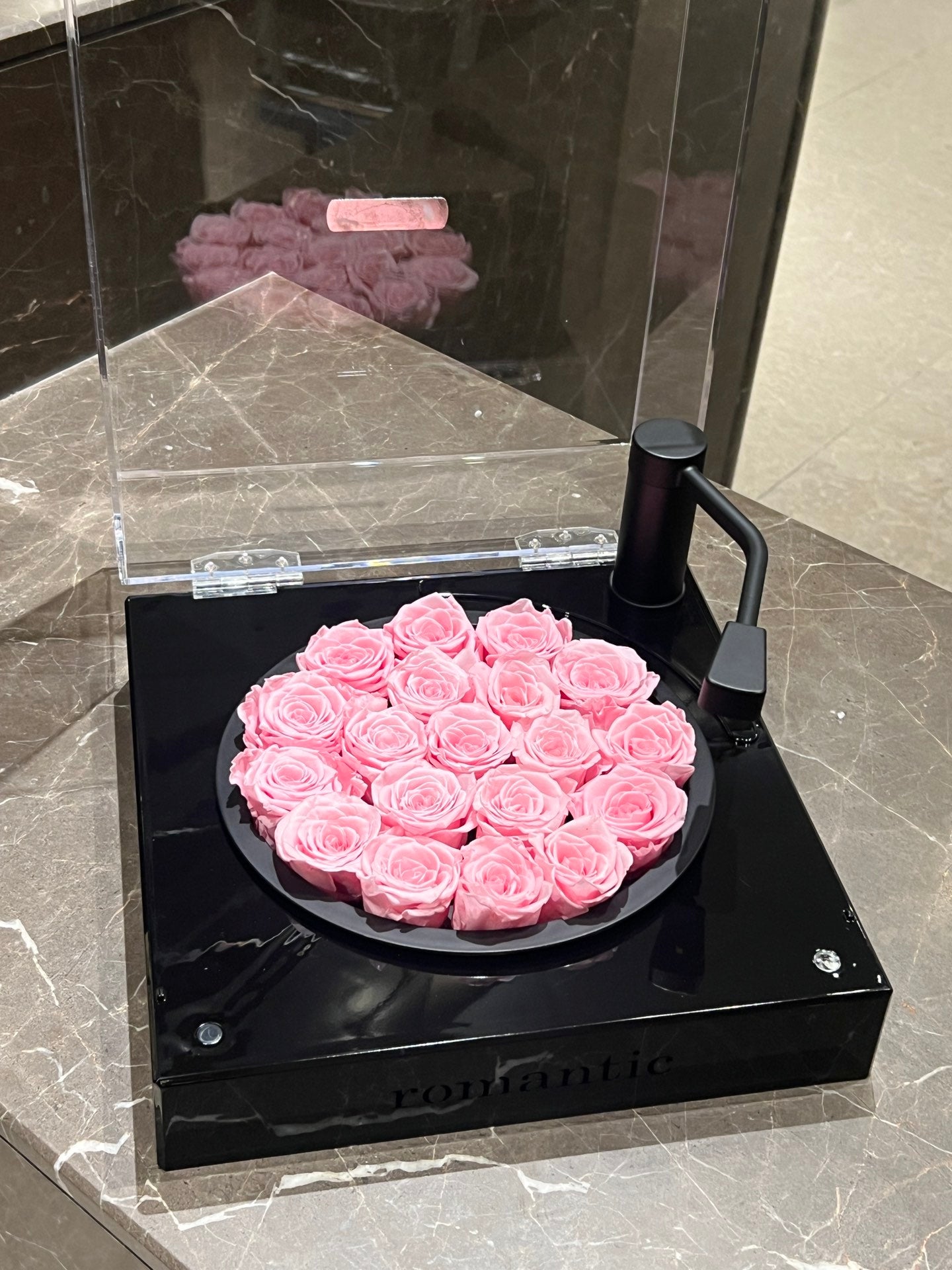 Eternal Rose Heart with Wireless Bluetooth Speaker - Luxury Gift for Wife Girlfriend