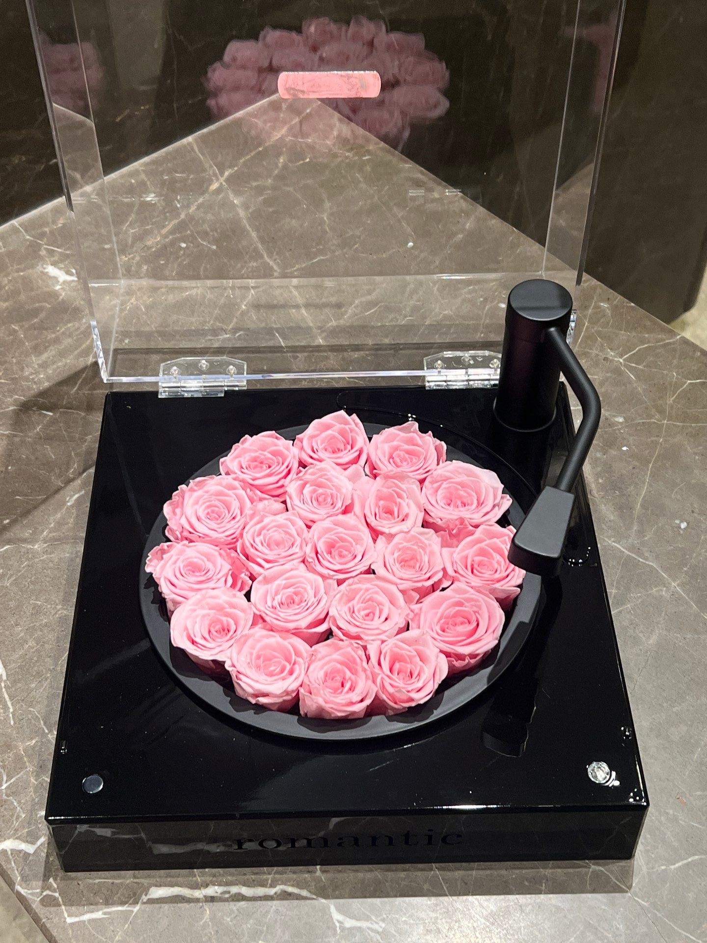 Eternal Rose Heart with Wireless Bluetooth Speaker - Luxury Gift for Wife Girlfriend