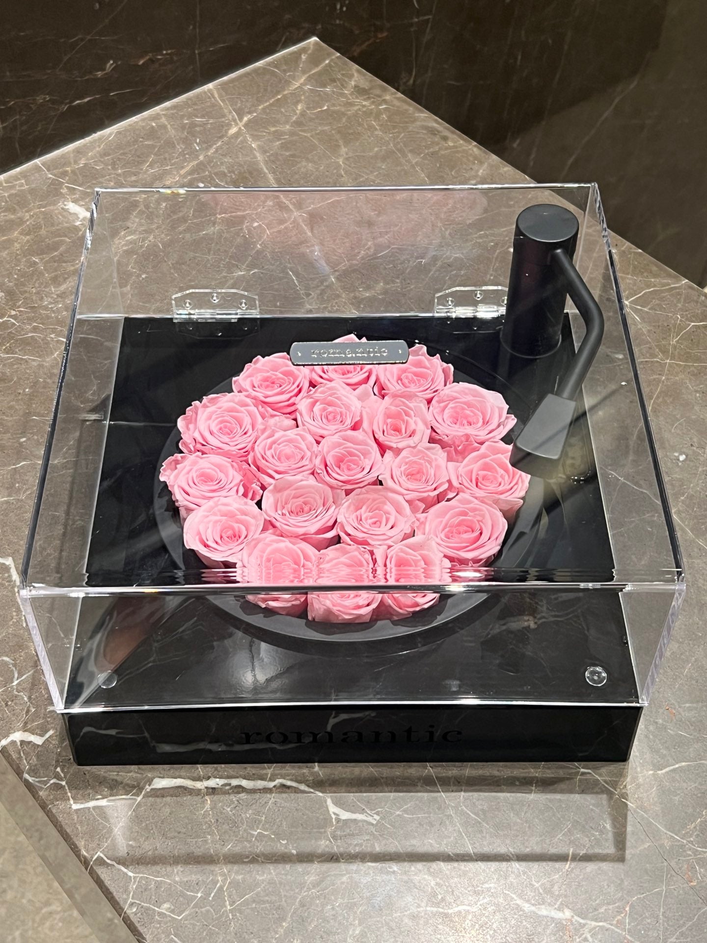 Eternal Rose Heart with Wireless Bluetooth Speaker - Luxury Gift for Wife Girlfriend