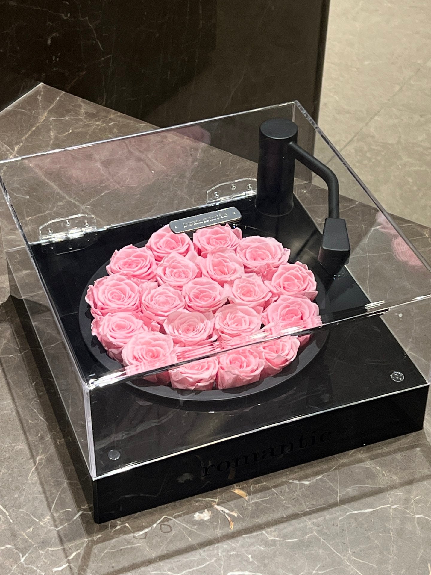 Eternal Rose Heart with Wireless Bluetooth Speaker - Luxury Gift for Wife Girlfriend