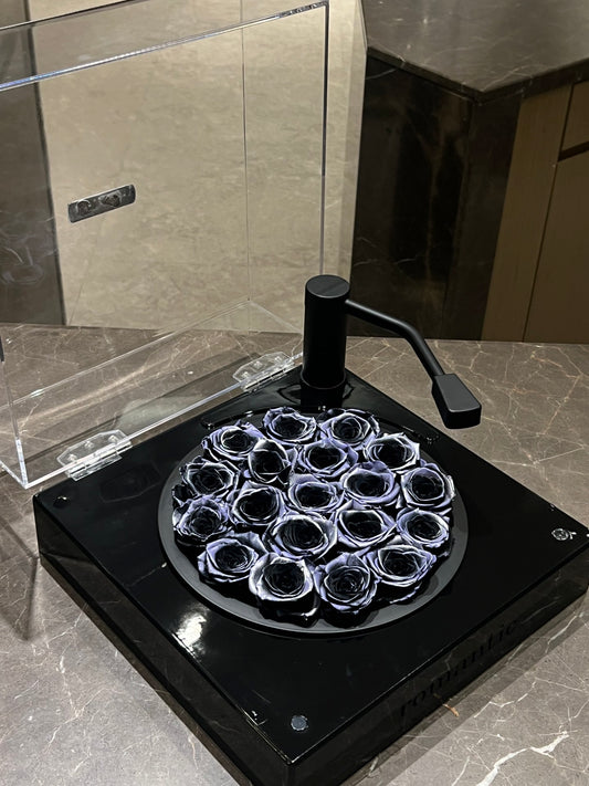 Luxury Eternal Rose in Heart Box with Bluetooth Speaker - Romantic Anniversary Gift