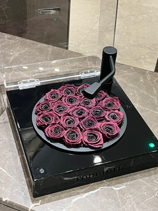 Everlasting Rose Heart Bluetooth Speaker - Eternal Love Musical Gift Box for Women