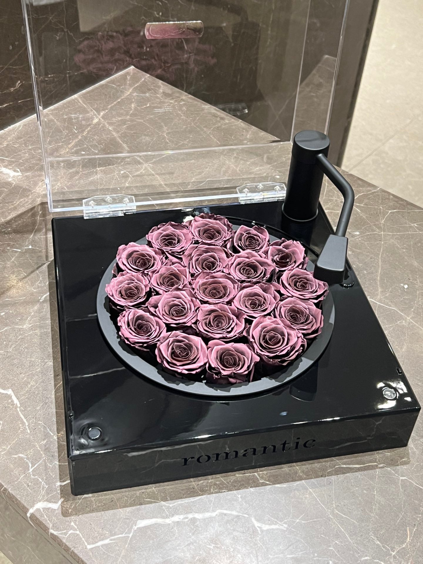 Everlasting Rose Heart Bluetooth Speaker - Eternal Love Musical Gift Box for Women