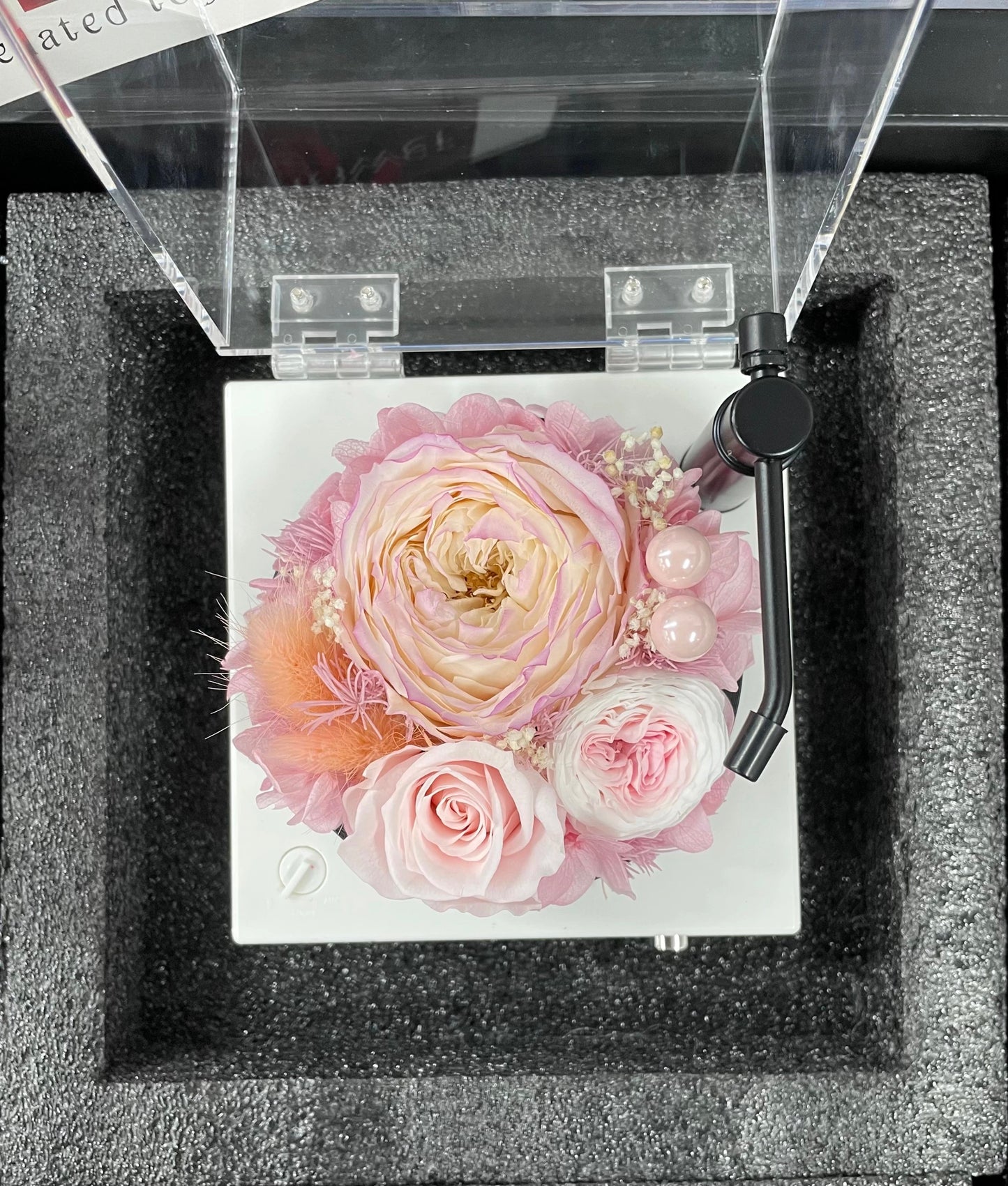 Premium Bluetooth Speaker with Handmade Eternal Rose Heart - Mother's Day Gift