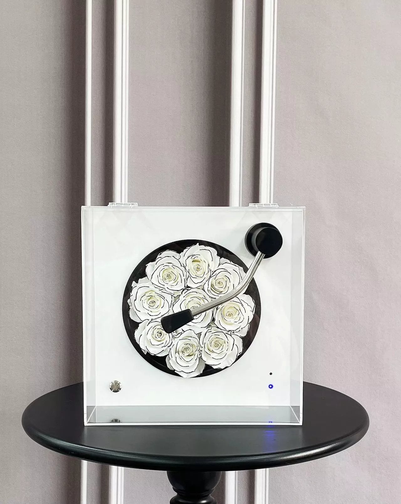 Preserved Rose and Bluetooth Speaker - Wedding Anniversary Gift for Her, Permanent Birthday Gift for Loved Ones