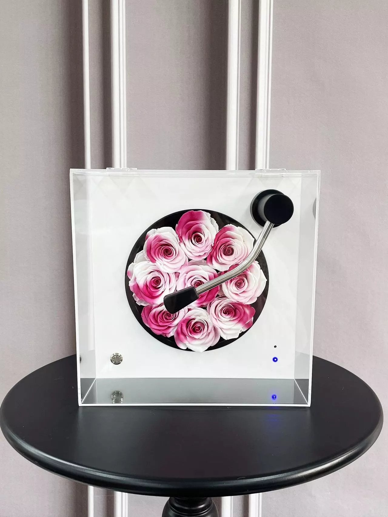 Preserved Rose and Bluetooth Speaker - Wedding Anniversary Gift for Her, Permanent Birthday Gift for Loved Ones