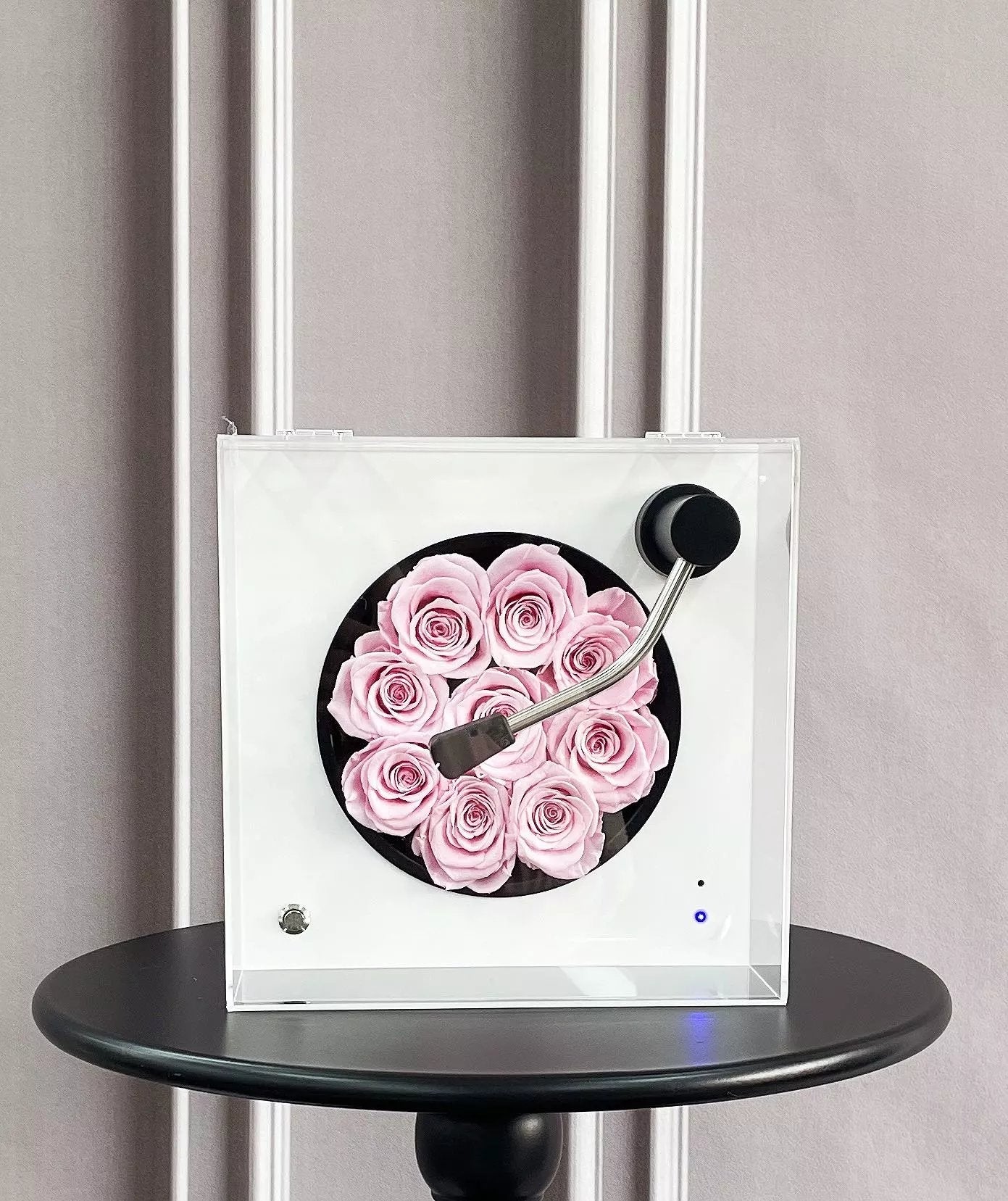 Preserved Rose and Bluetooth Speaker - Wedding Anniversary Gift for Her, Permanent Birthday Gift for Loved Ones