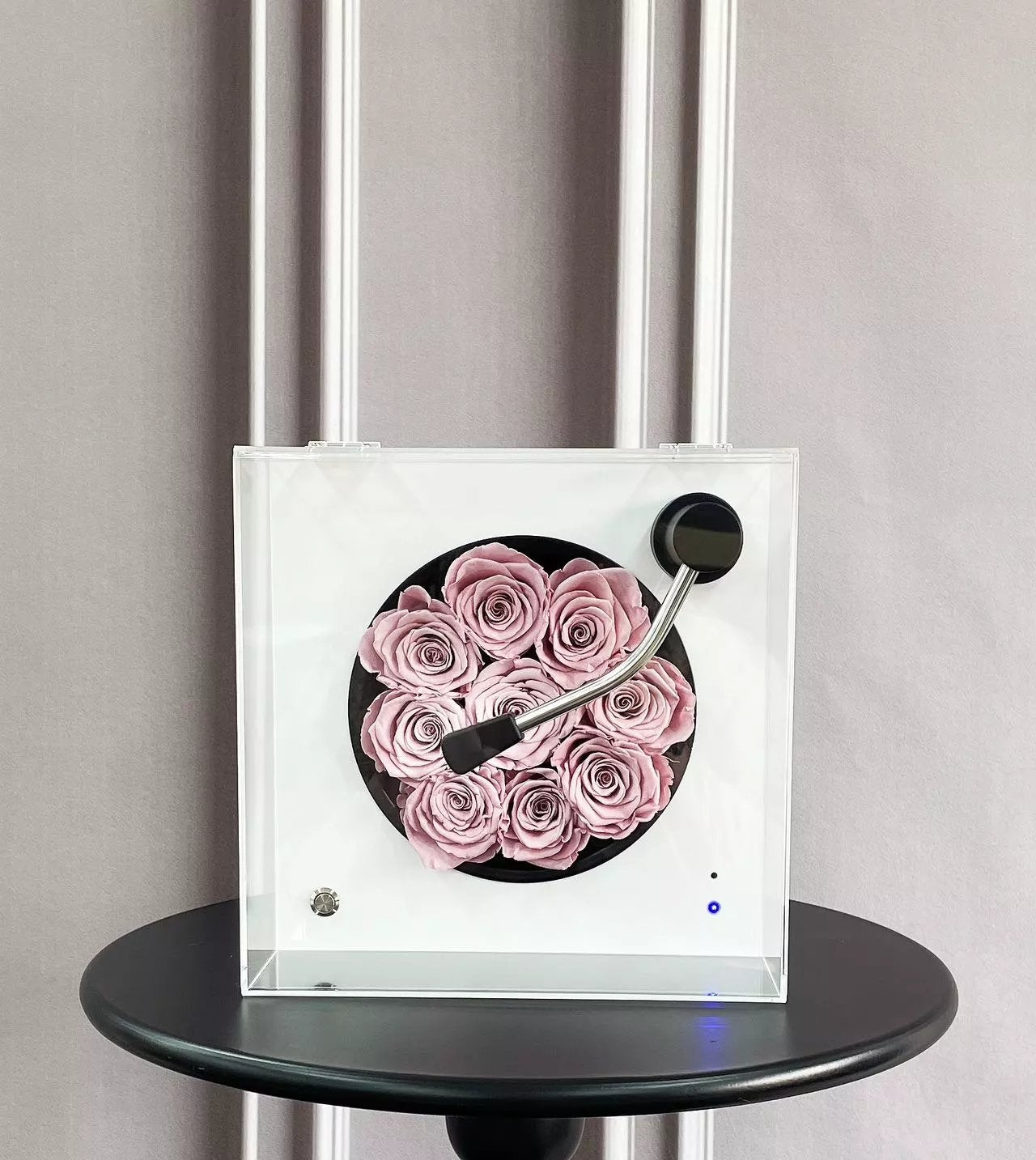 Preserved Rose and Bluetooth Speaker - Wedding Anniversary Gift for Her, Permanent Birthday Gift for Loved Ones