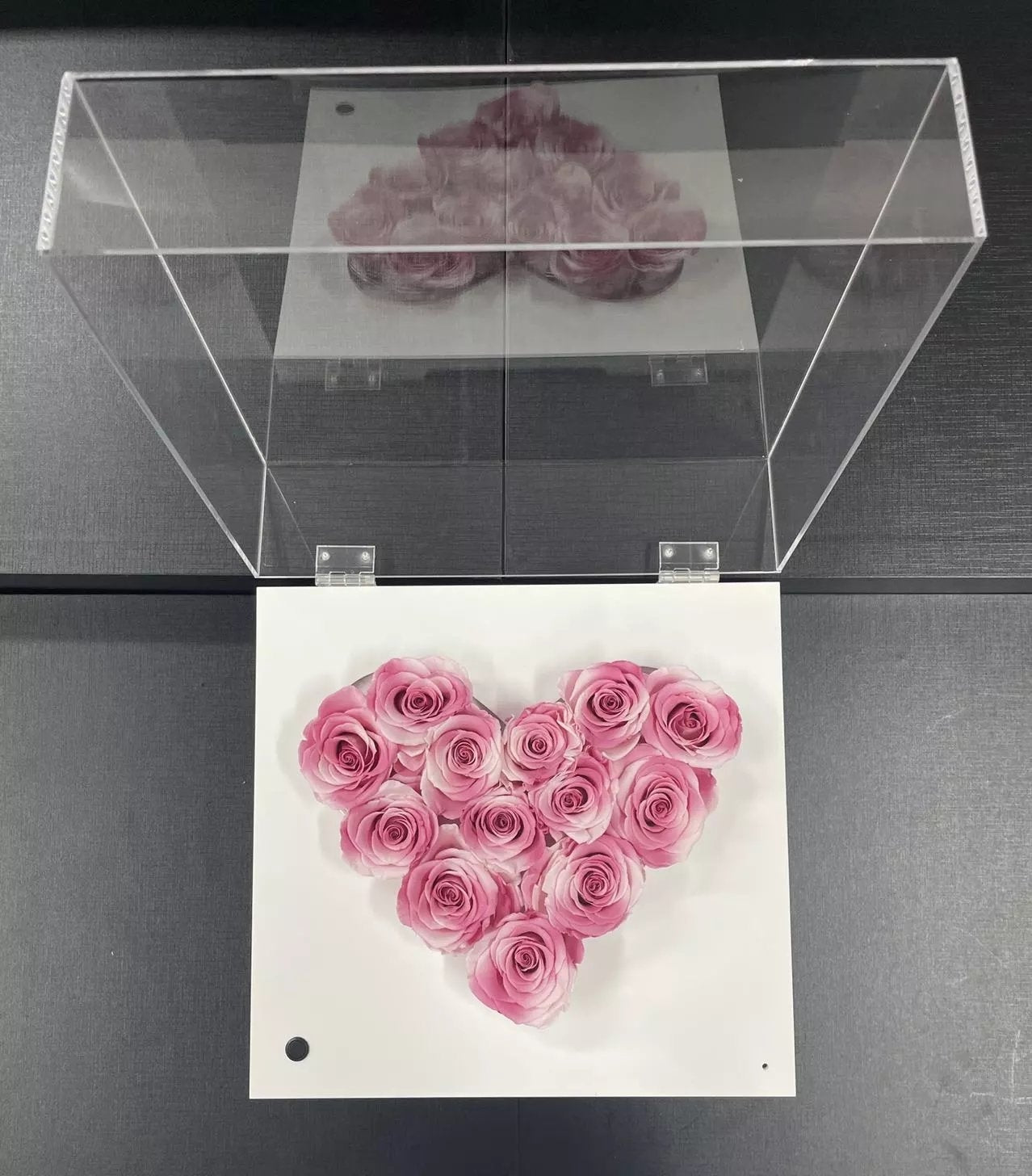 Modern Bluetooth Speaker with Eternal Rose Centerpiece - Home Decor and Gift Idea