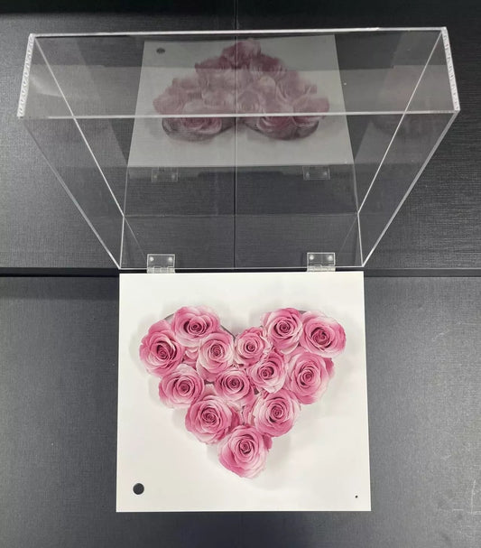 Modern Bluetooth Speaker with Eternal Rose Centerpiece - Home Decor and Gift Idea