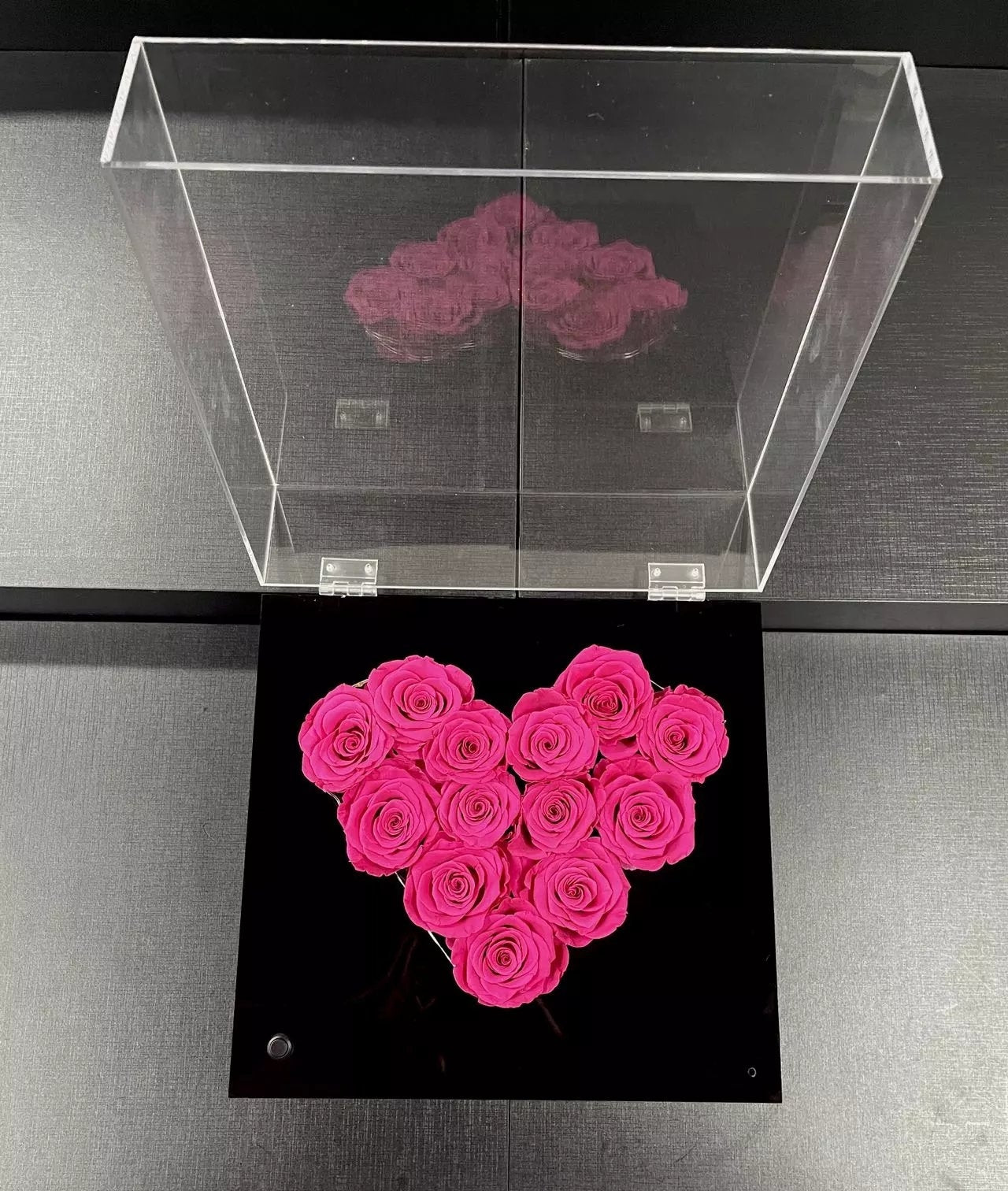 Romantic Gift for Women: Preserved Rose and Bluetooth Music Box with LED Lights