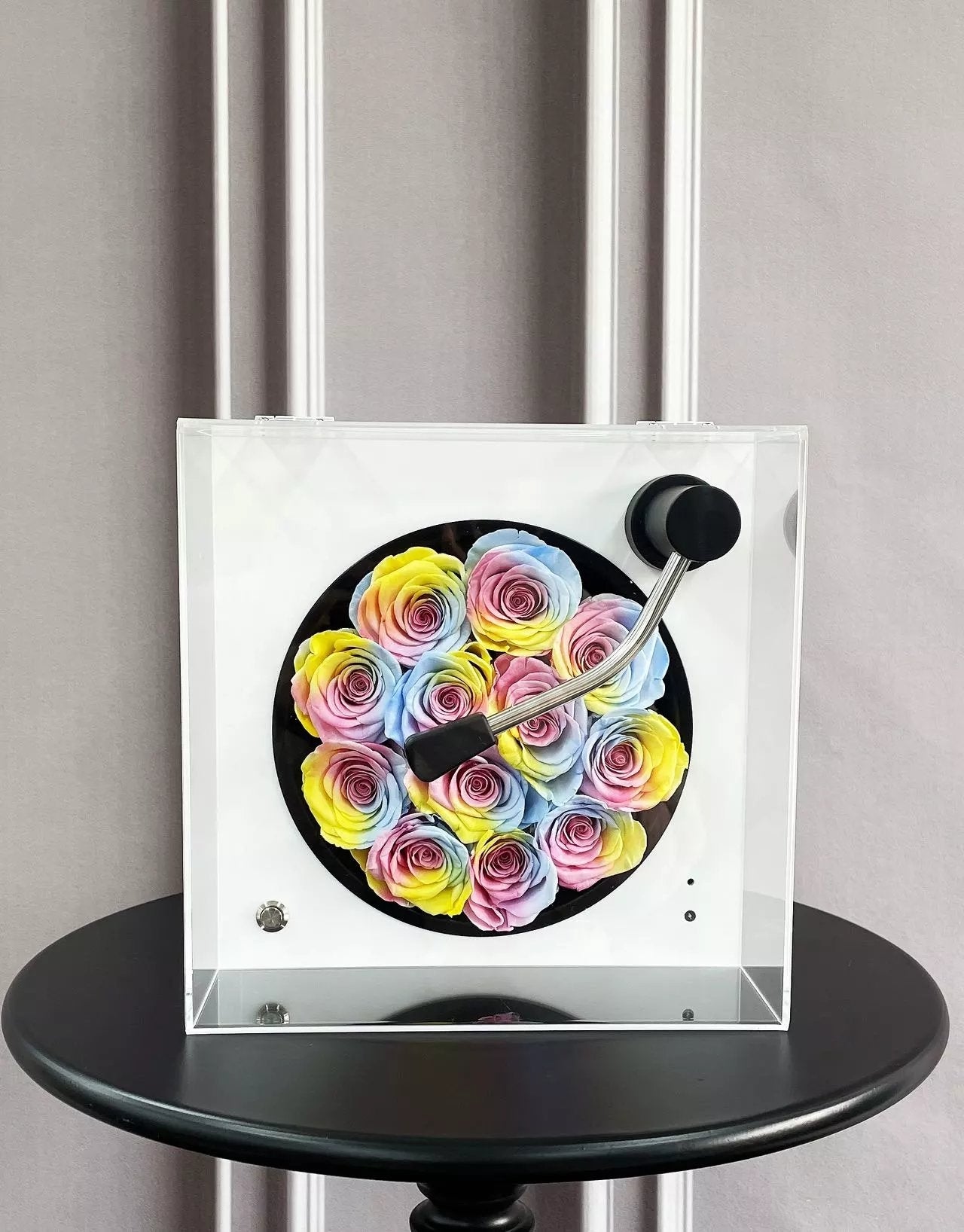 Bluetooth Speaker with Real Eternal Rose - 3 Years Warranty Luxury Romantic Gift Anniversary Gift, Luxury Gift.