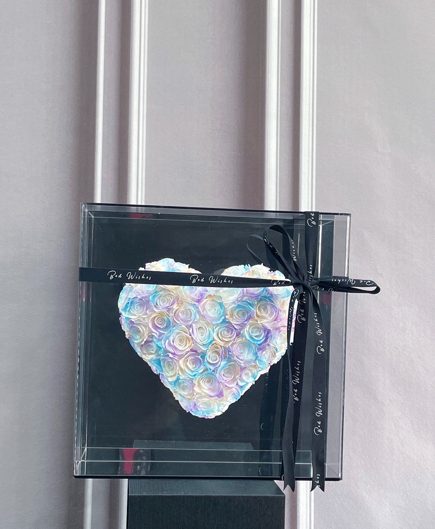 💝 Magnetic Rose Heart Mirror Decal - No Residue Romantic Gift for Her, Birthday/Christmas Home Accent