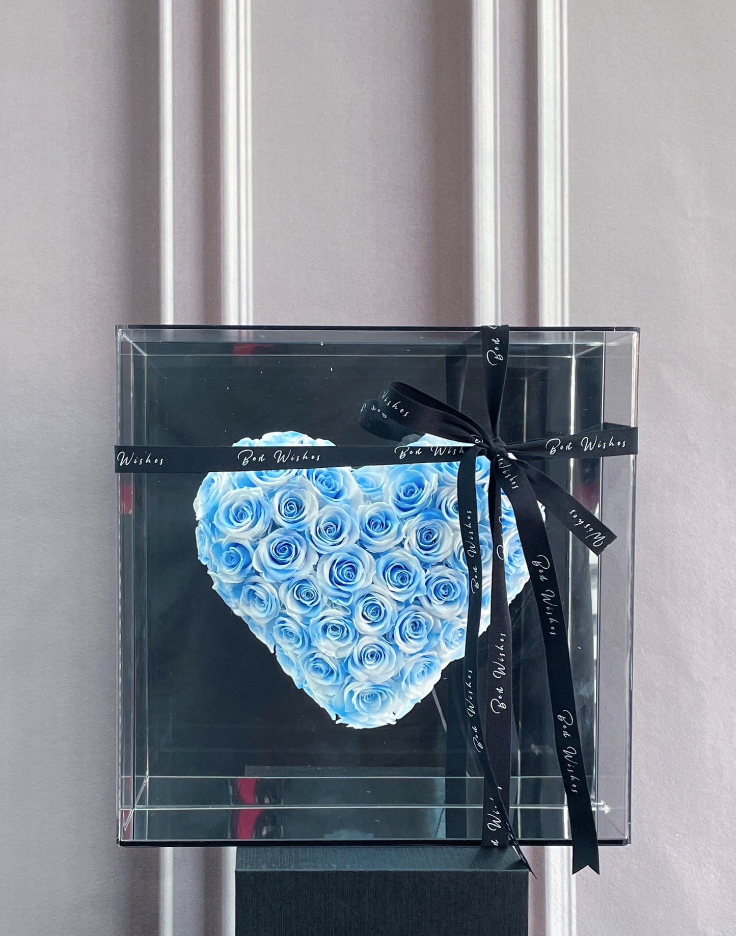 💝 Magnetic Rose Heart Mirror Decal - No Residue Romantic Gift for Her, Birthday/Christmas Home Accent