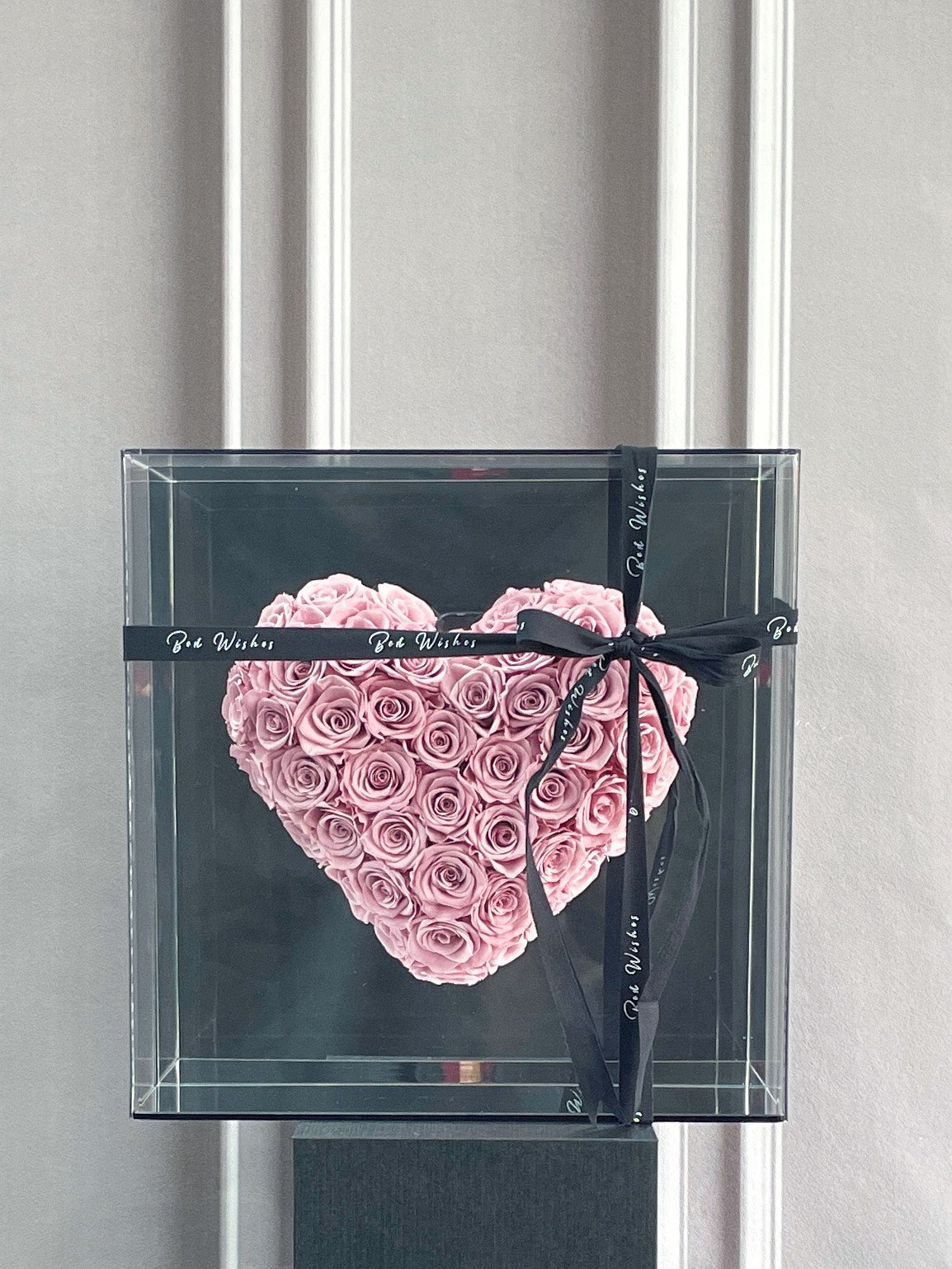 💝 Magnetic Rose Heart Mirror Decal - No Residue Romantic Gift for Her, Birthday/Christmas Home Accent
