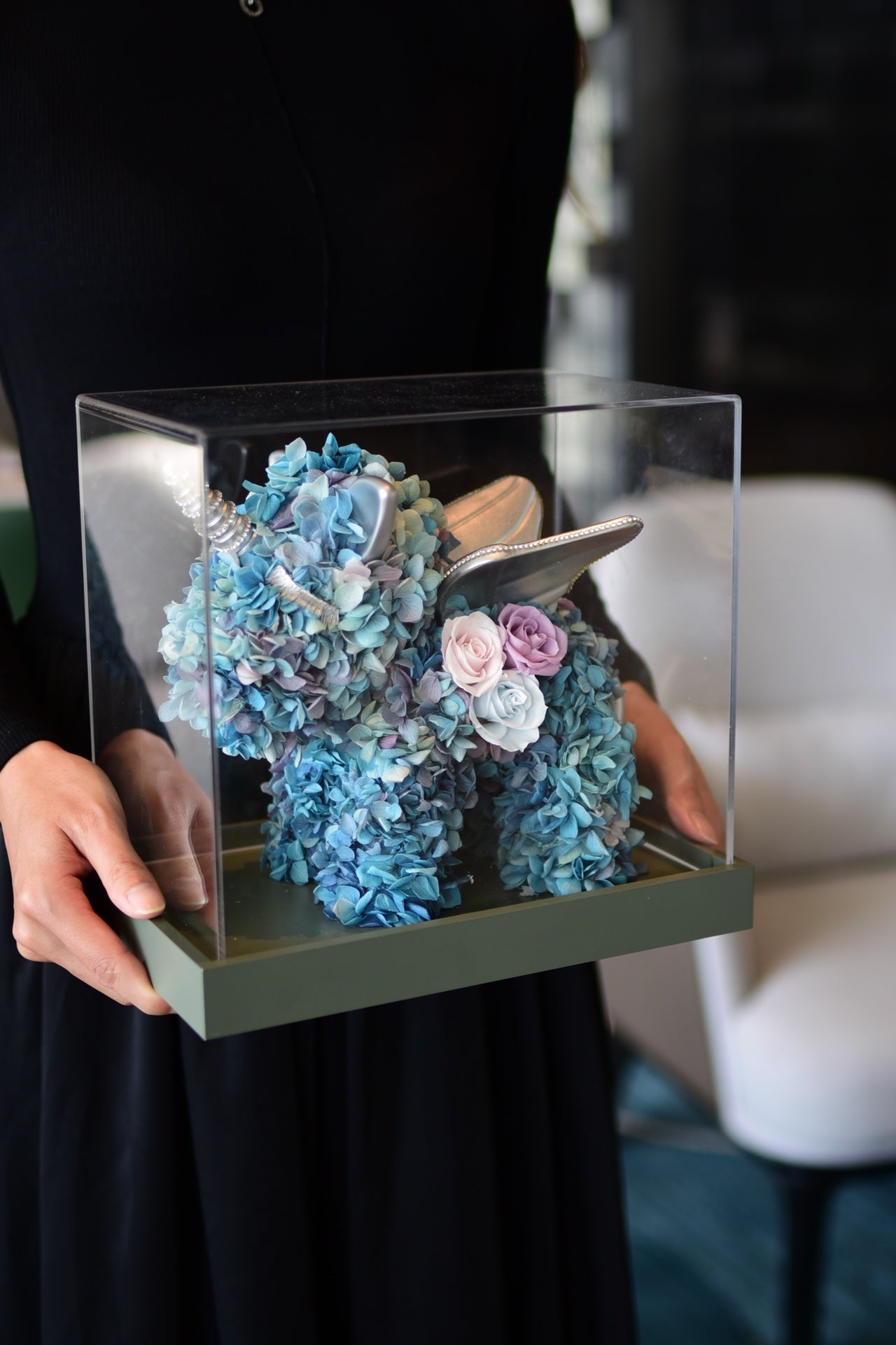 Mythical Unicorn Centerpiece with Preserved Florals - Wedding Table Decoration, Fairy Tale Theme Party