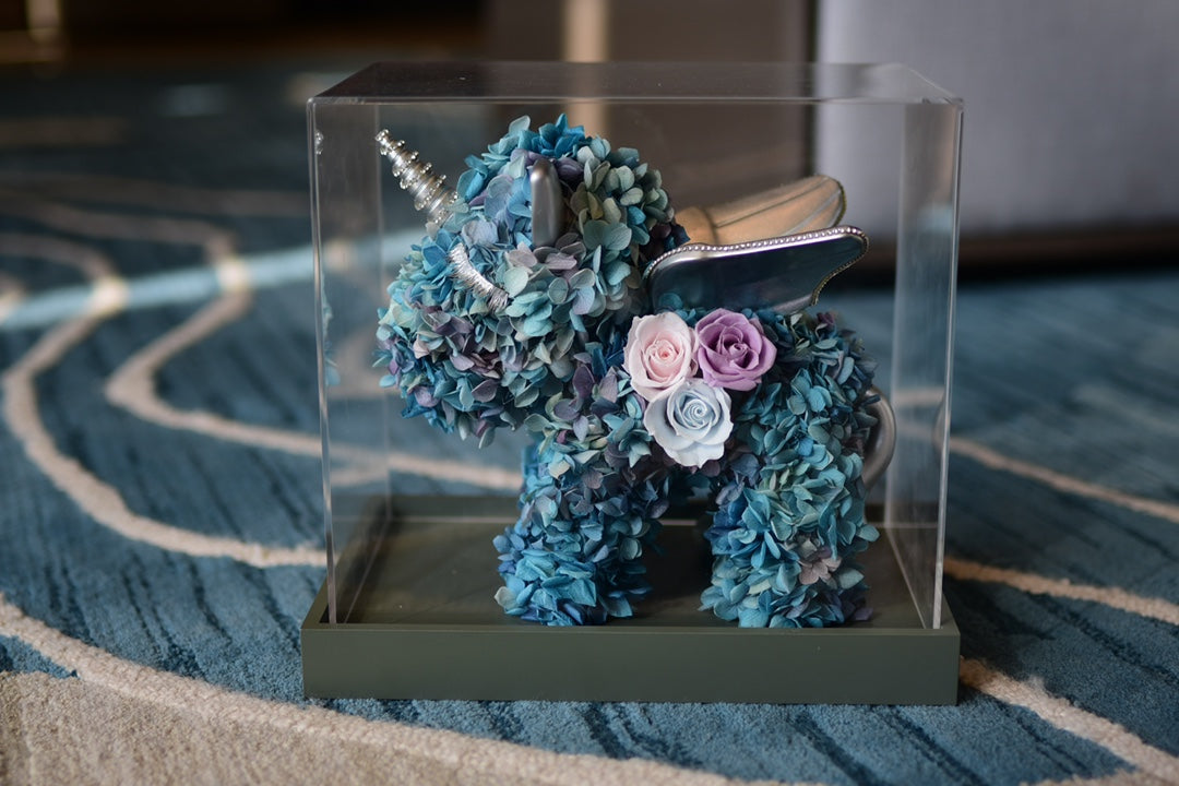 Mythical Unicorn Centerpiece with Preserved Florals - Wedding Table Decoration, Fairy Tale Theme Party