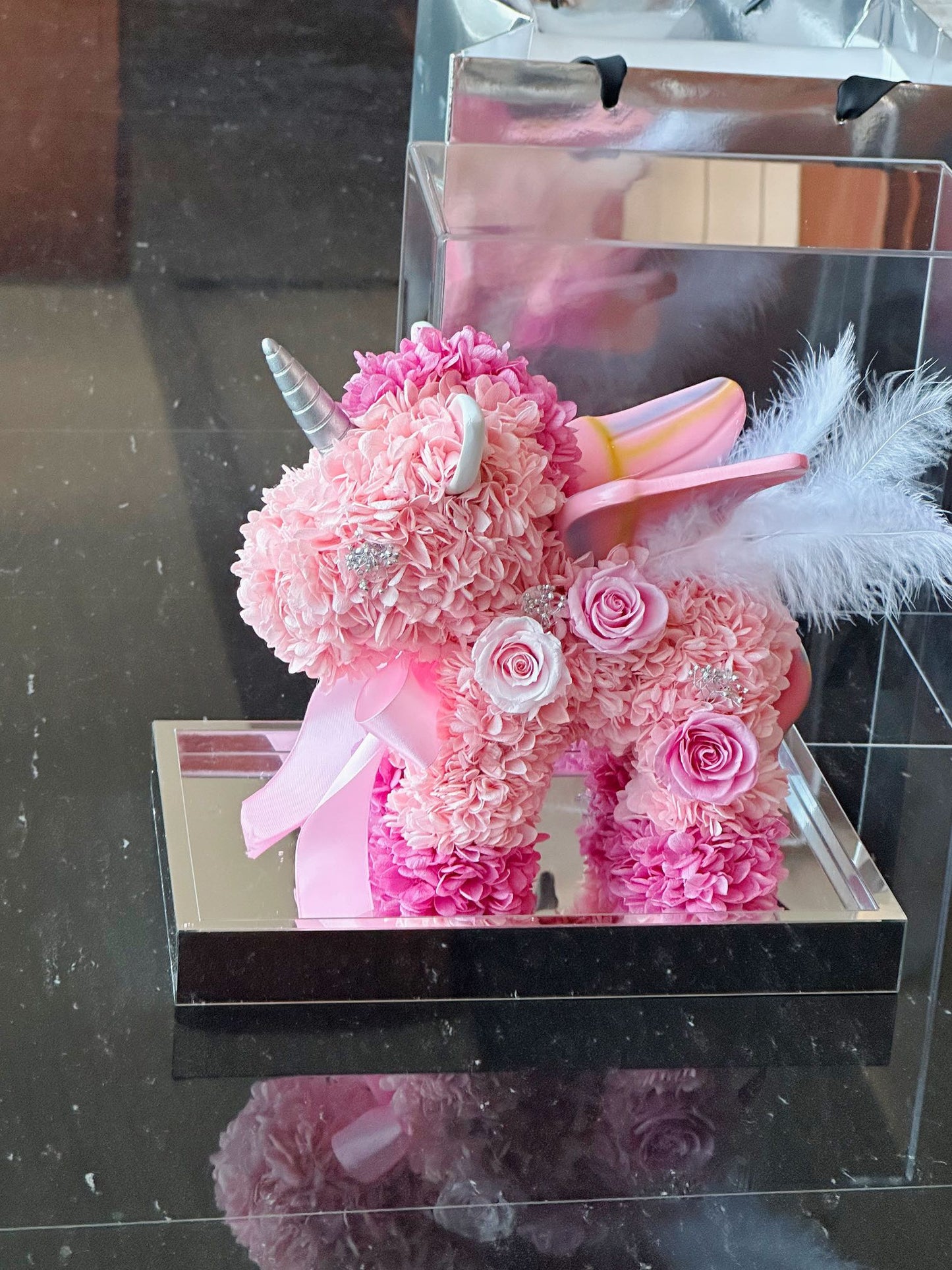 Eternal Rose Unicorn: Luxurious Gift for Women, Birthday, Anniversary, Forever Blooming Symbol of Love