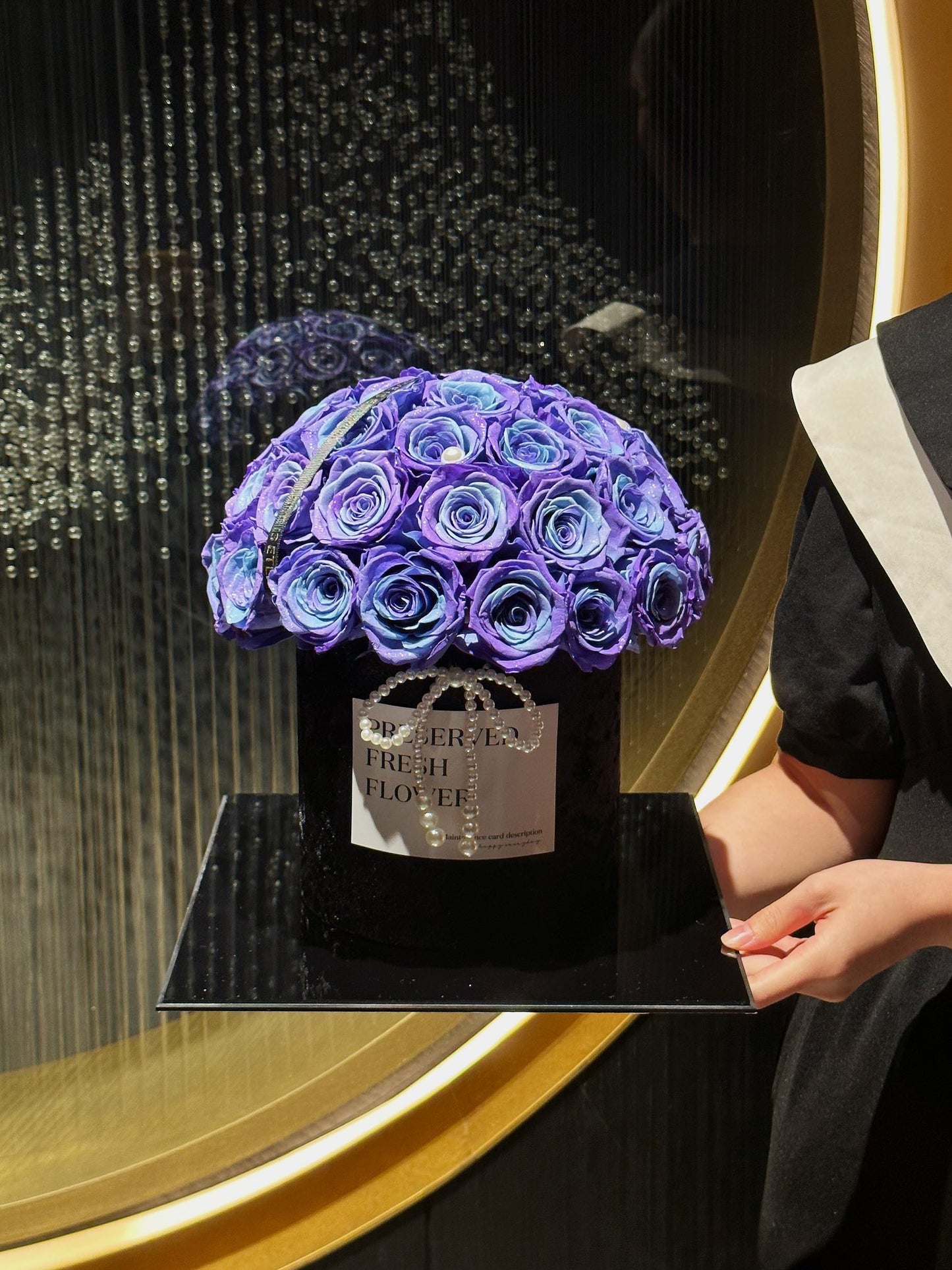  Handmade Preserved Rose Hug Bucket - Everlasting Beauty, Eternal Affection Token, Perfect for Expressing Forever Love