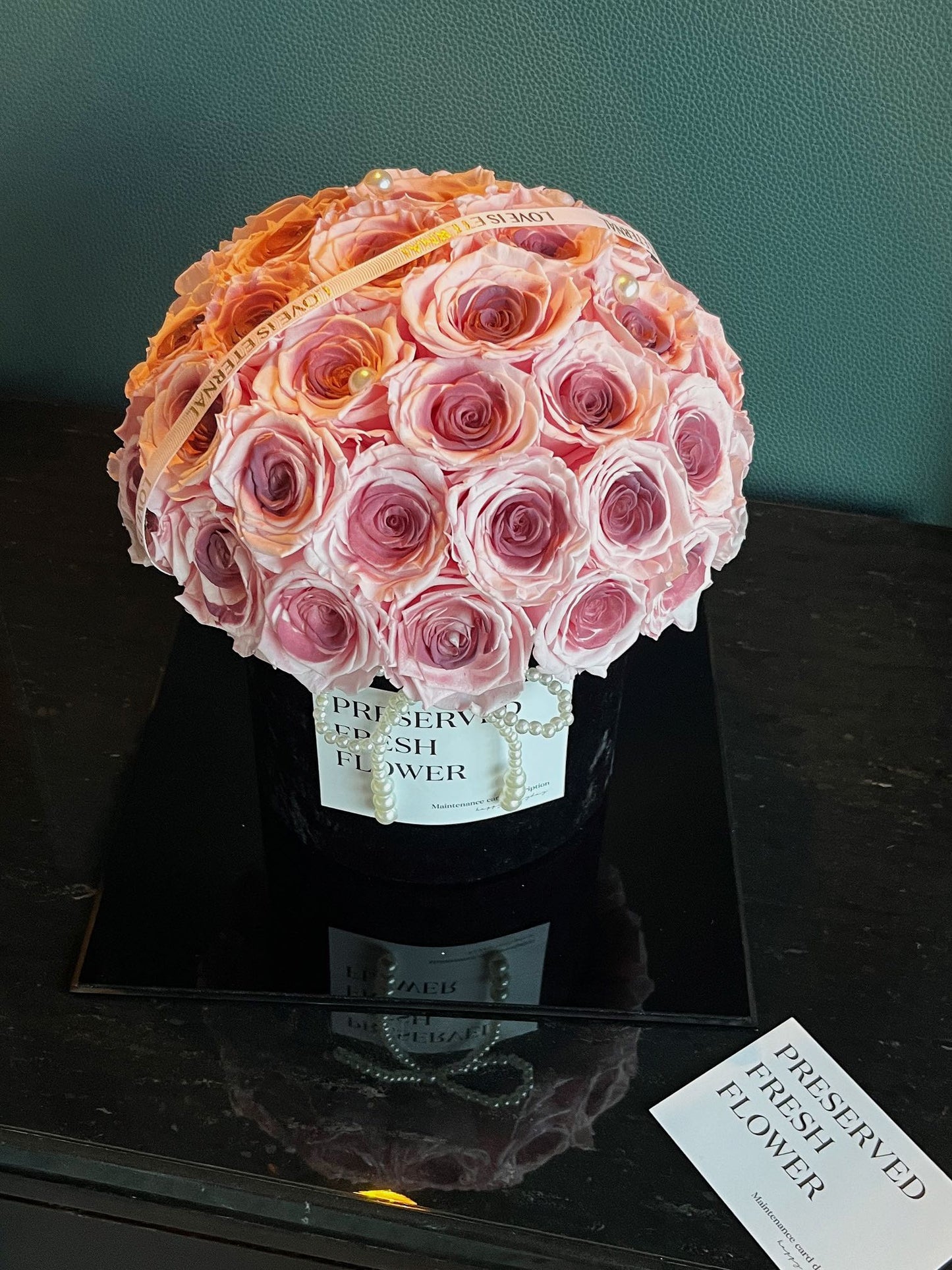 Preserved Rose Hug Bucket with Eternal Blooms - Long-Lasting Gift for Her, Ideal for Valentine's Day, Mother's Day & Christmas