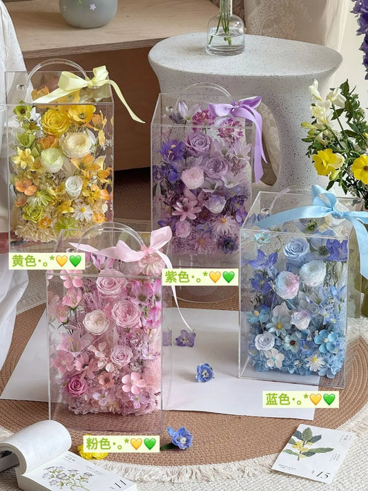 Preserved Flower Alice Garden Premium Rose Flower Handheld Flower Box Finished Mother's Day Gift Creative Gift