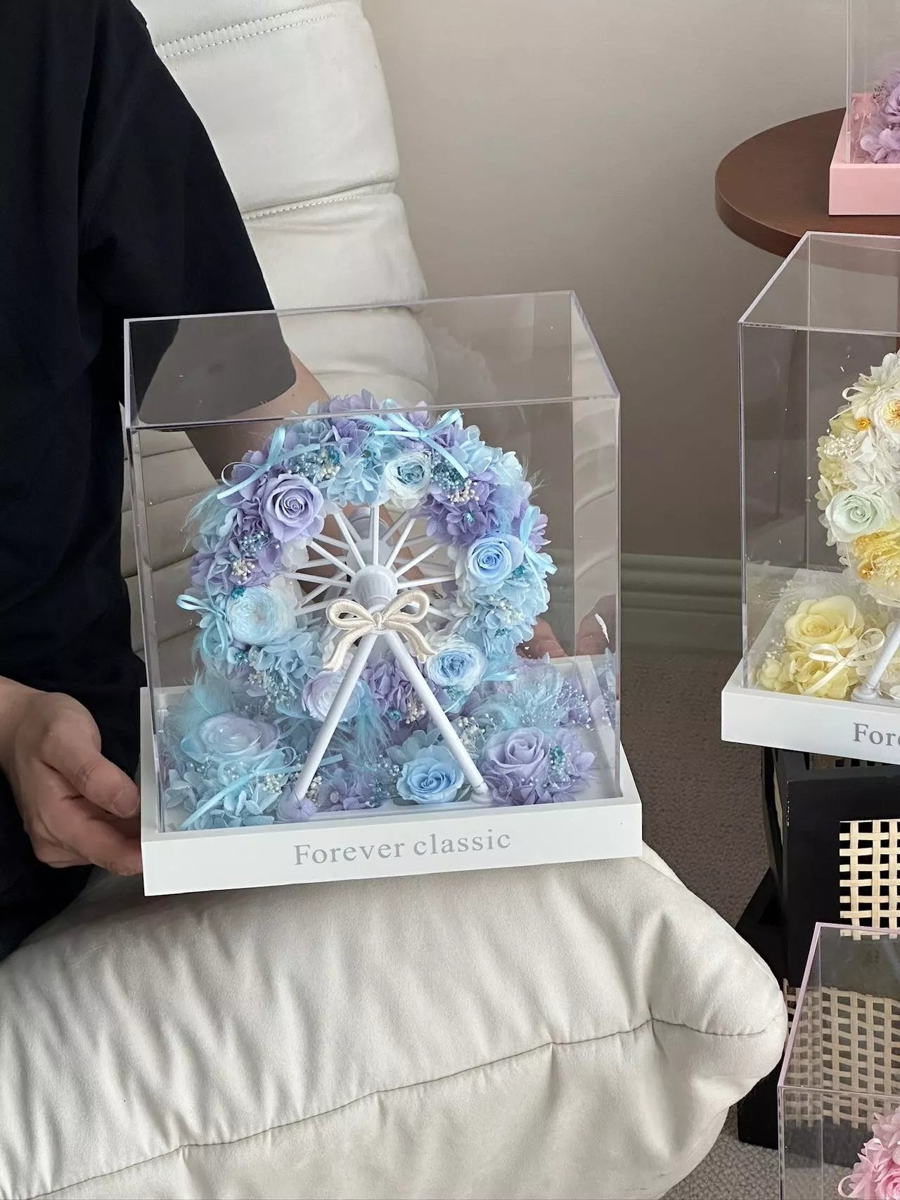 Valentine's Day gift, preserved flower, birthday gift, premium gift box, Ferris wheel, fresh flowers, roses