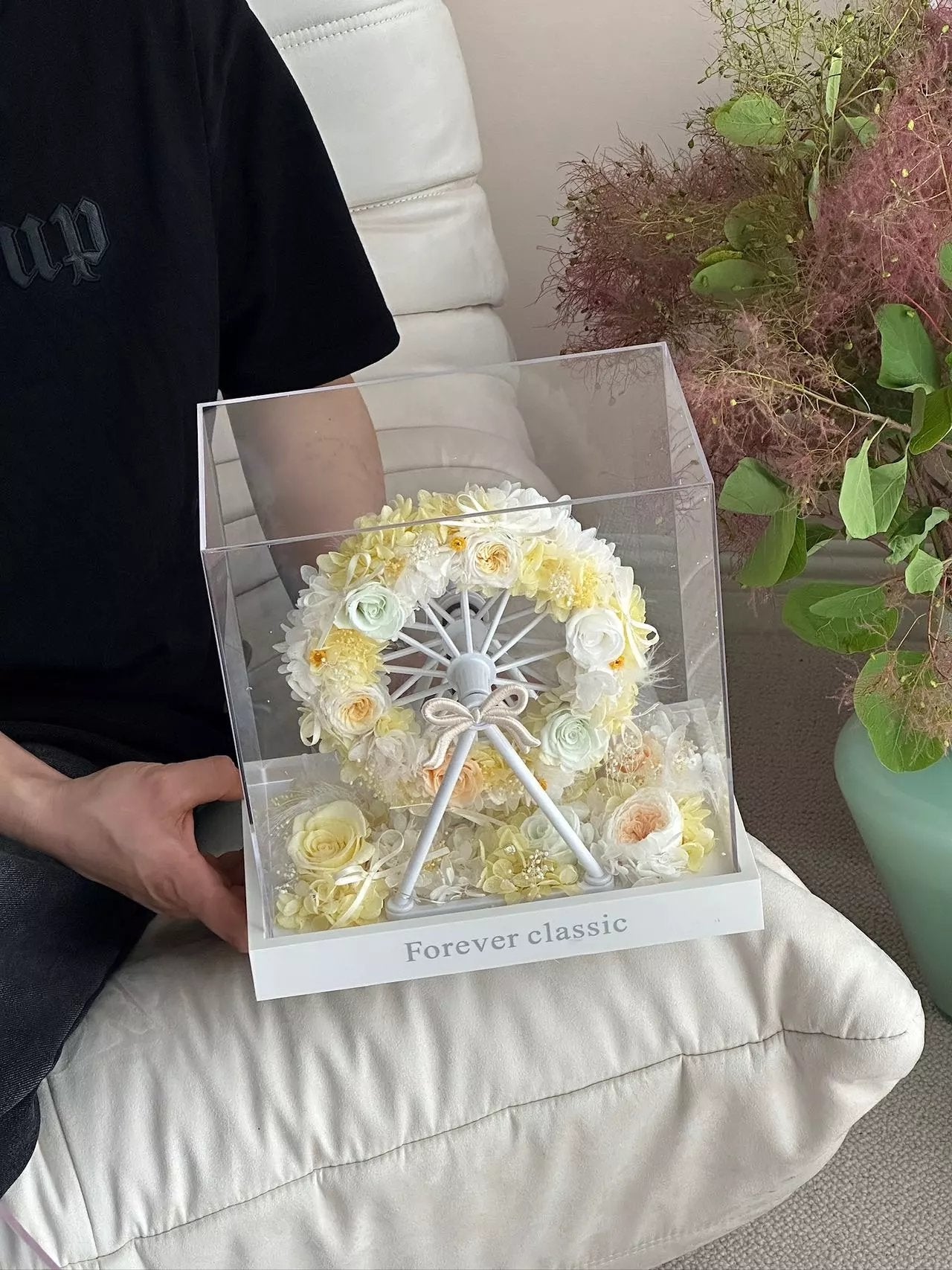 Valentine's Day gift, preserved flower, birthday gift, premium gift box, Ferris wheel, fresh flowers, roses