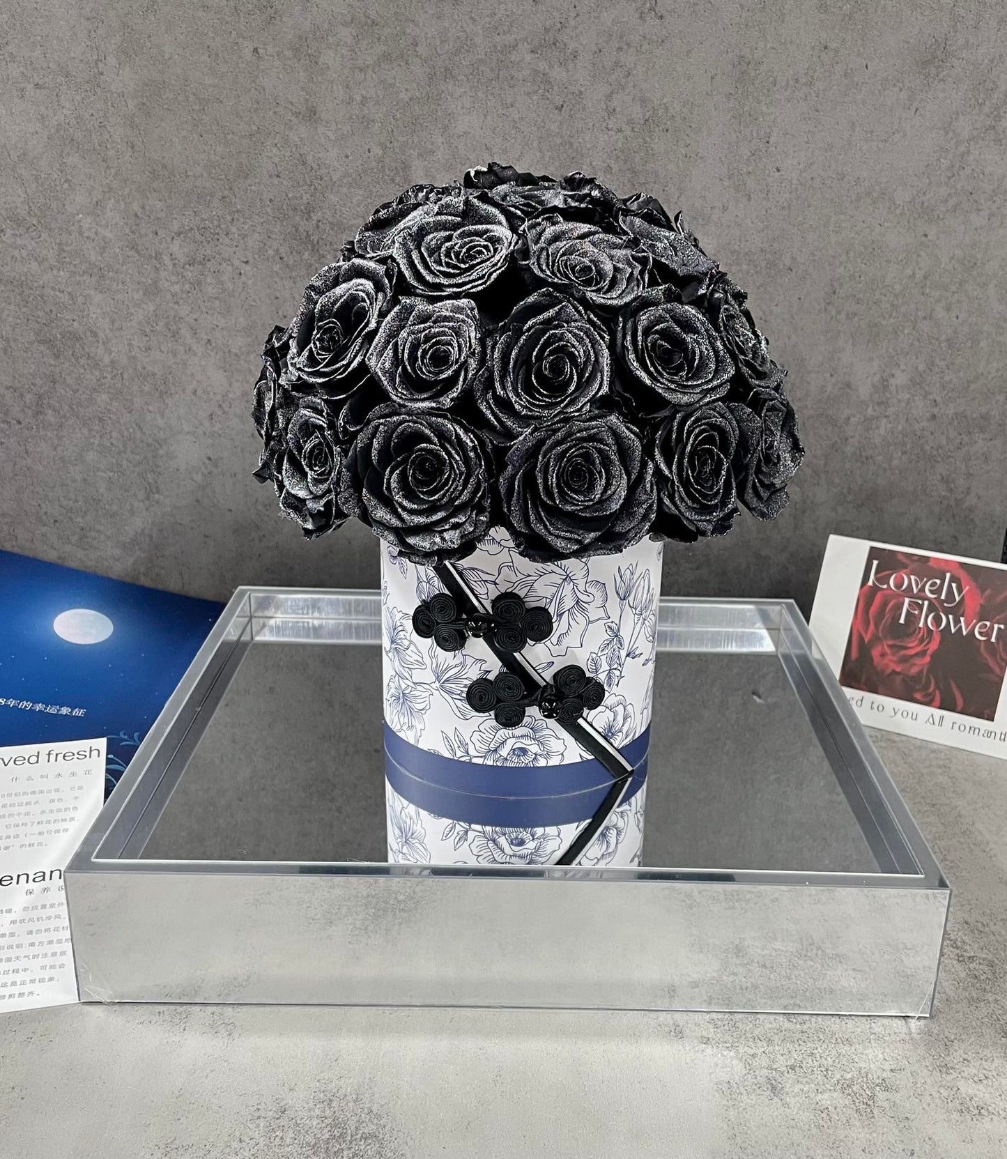 Preserved Rose Hug Bucket - Everlasting Blooms, Eternal Love Gift for Her, Timeless Beauty for Wife/Girlfriend