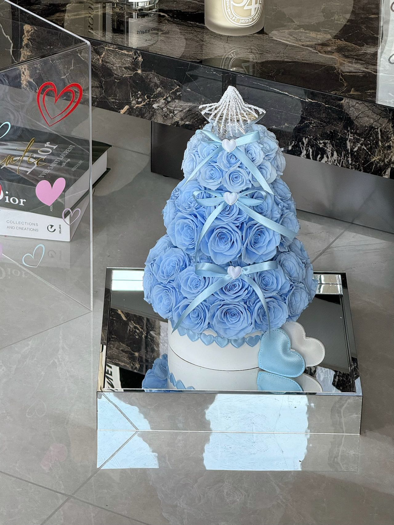 Eternal Love Rose Tower - Luxury Valentine's Day Gift for Wife & Girlfriend
