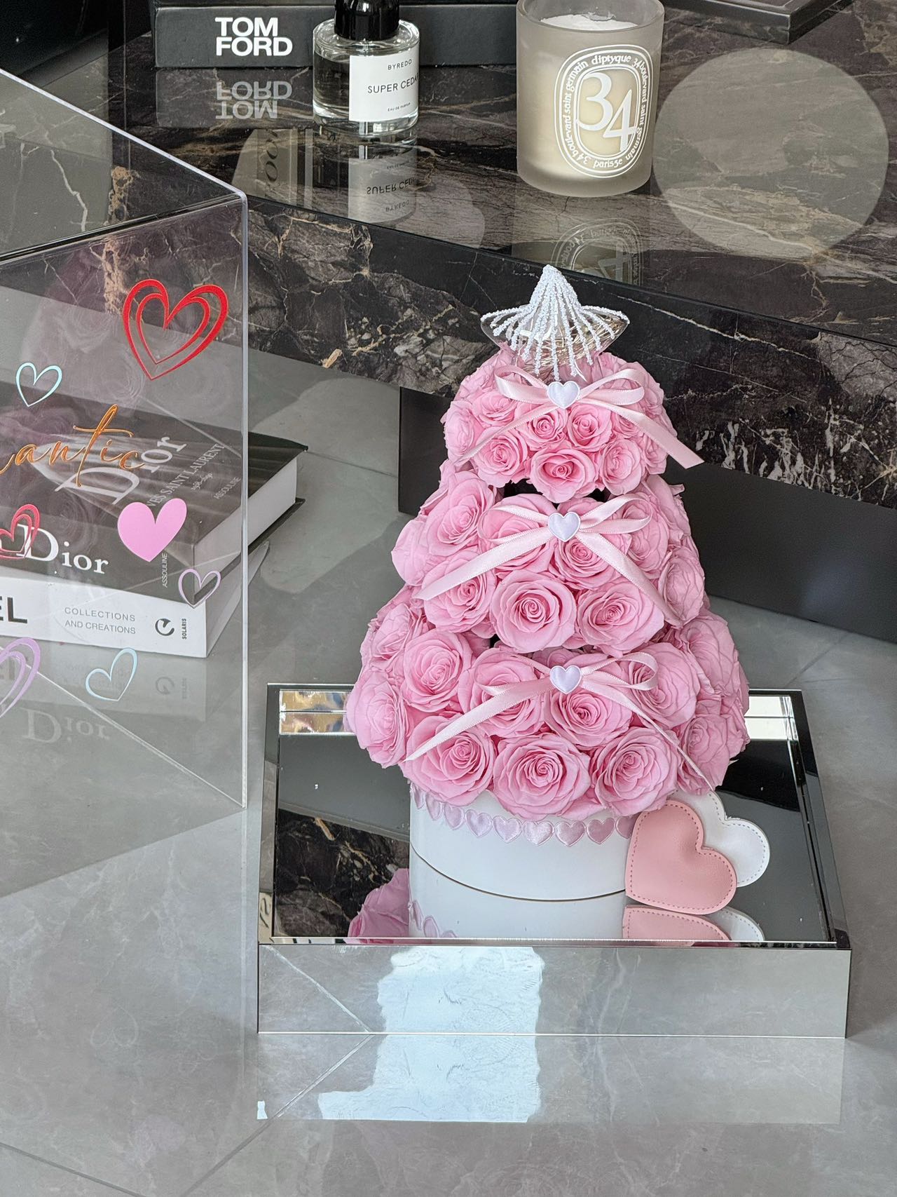 Eternal Love Rose Tower - Luxury Valentine's Day Gift for Wife & Girlfriend