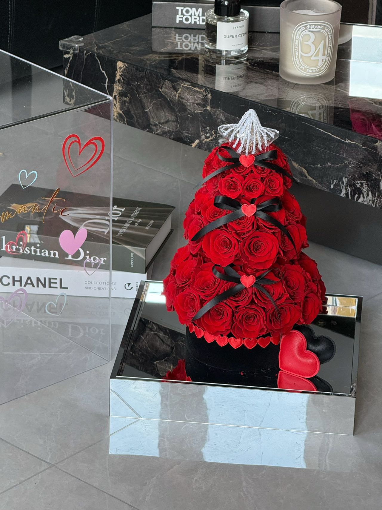 Eternal Love Rose Tower - Luxury Valentine's Day Gift for Wife & Girlfriend