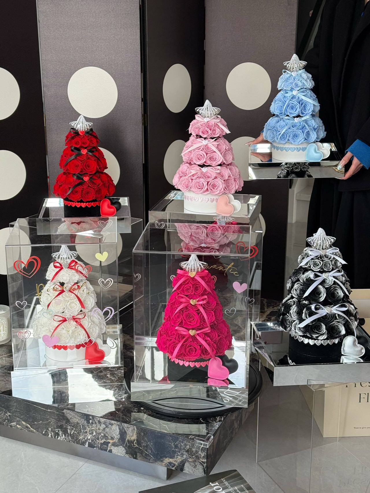 Eternal Love Rose Tower - Luxury Valentine's Day Gift for Wife & Girlfriend