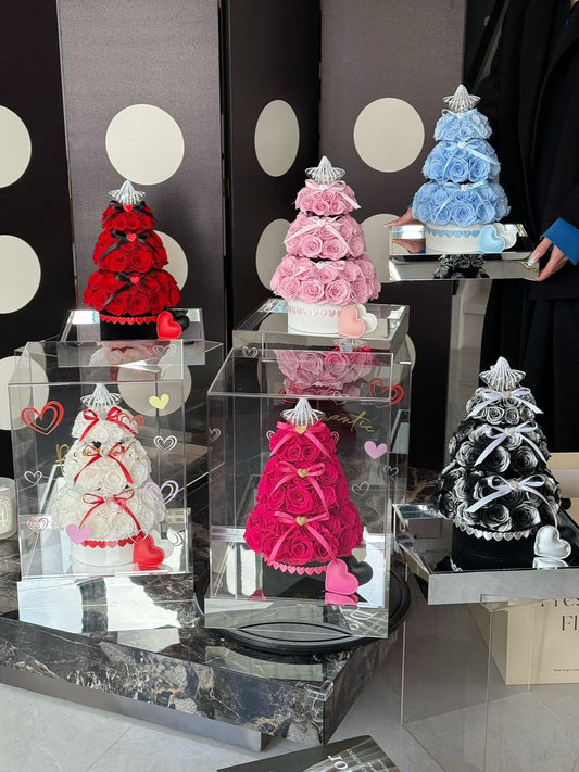 Eternal Love Rose Tower - Luxury Valentine's Day Gift for Wife & Girlfriend