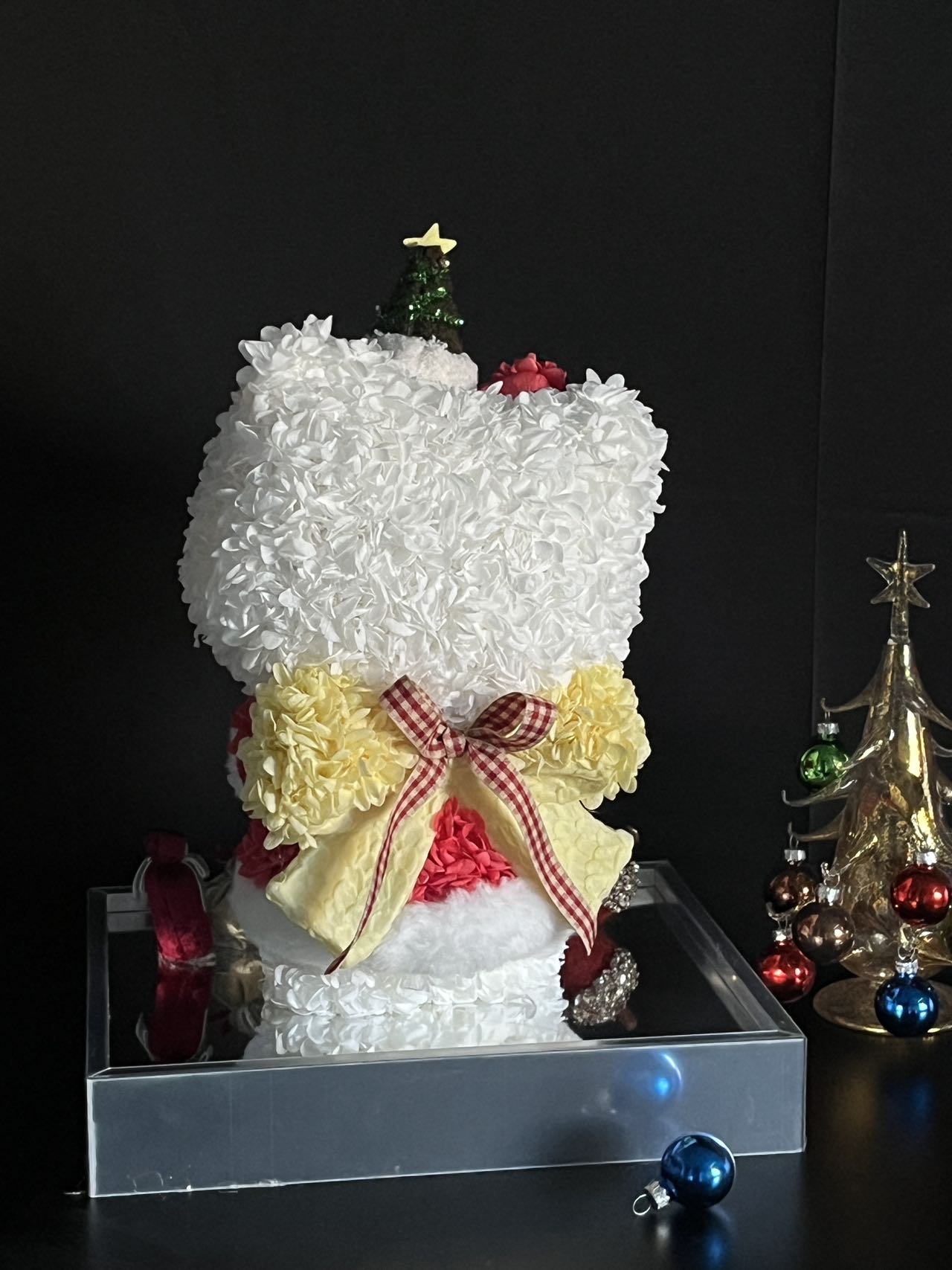 High-Quality Preserved Flower Hello Kitty Doll - Long-Lasting Bloom Decoration, Ideal Gift for Kids & Teens